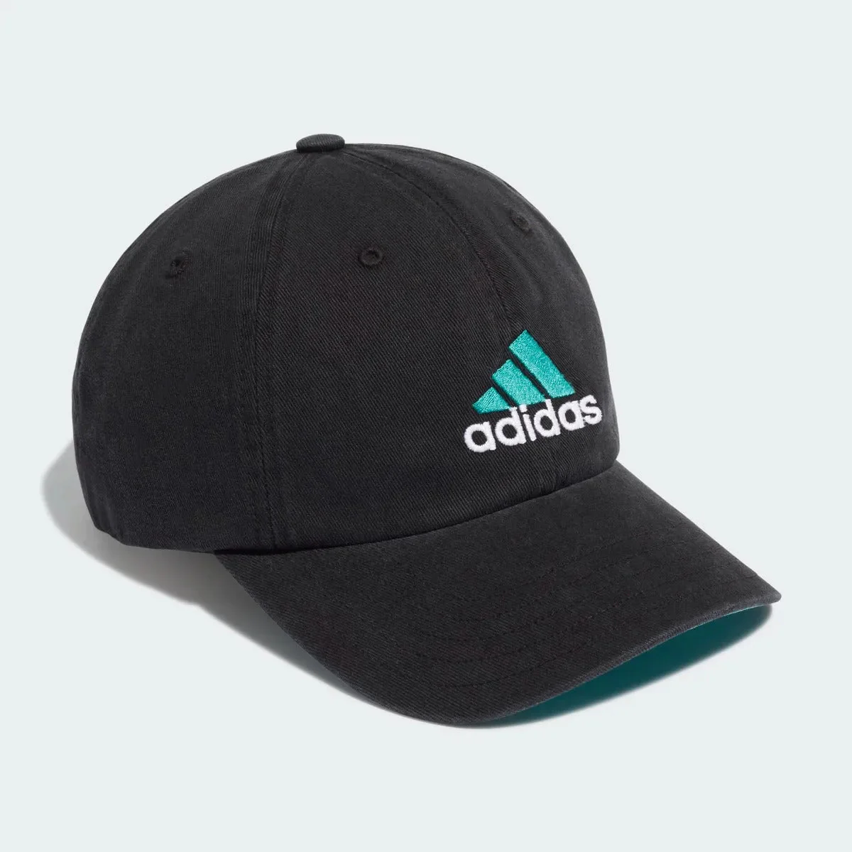 Adidas 2021-22 Real Madrid Dad Cap - Black-Blast Emerald - Image 3