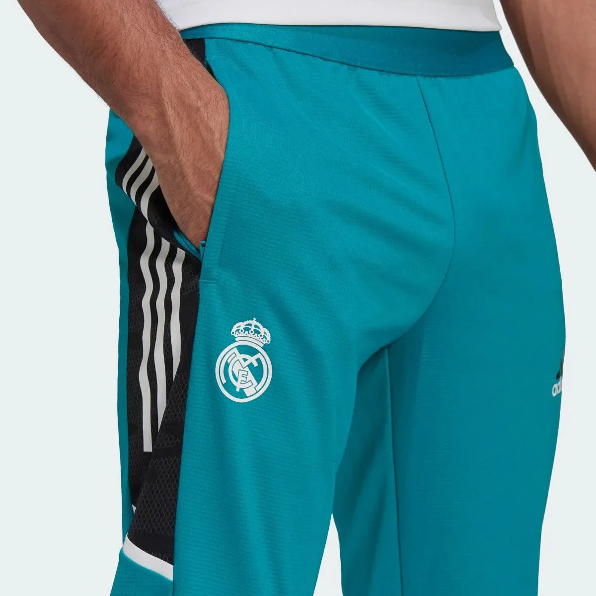 Adidas 2021-22 Real Madrid Euro Training Pants - Blast Emerald - Image 4