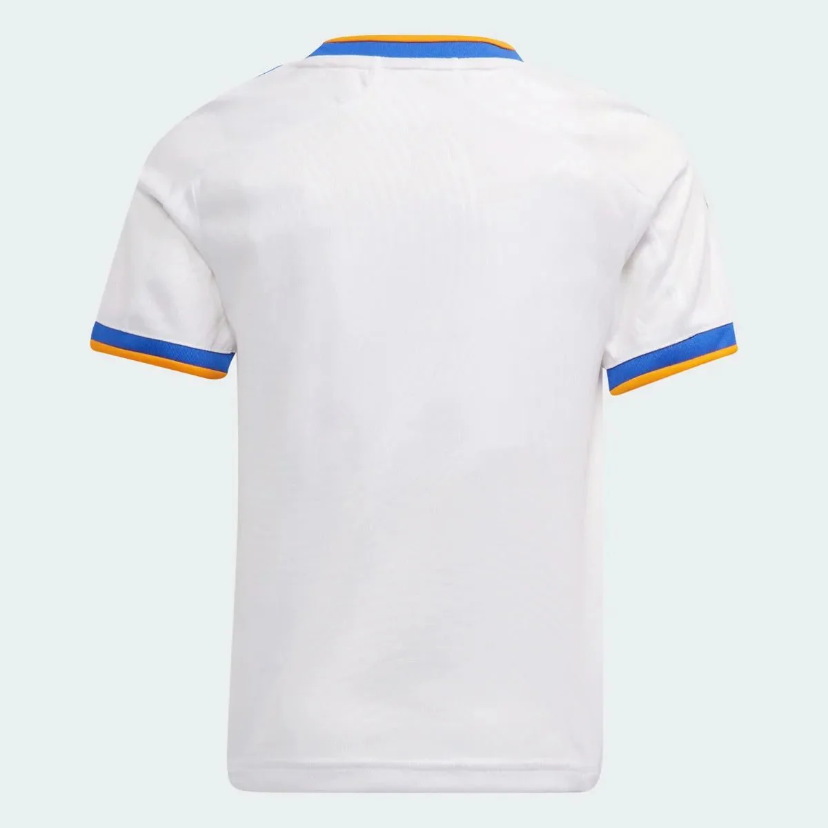 Adidas 2021-22 Real Madrid Home MINI Kit - White-Blue-Orange - Image 3