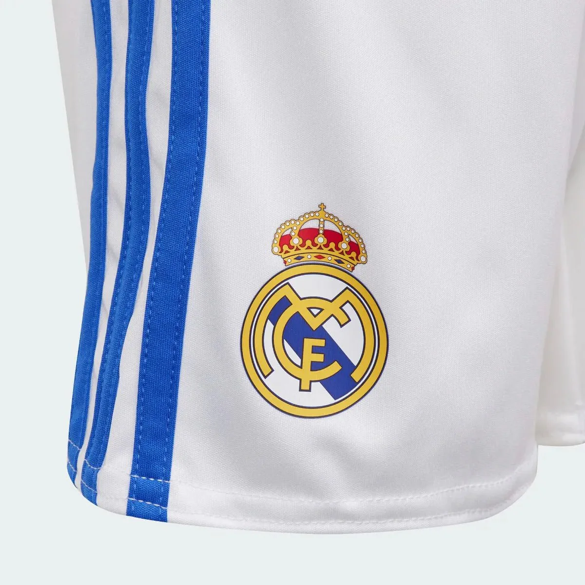 Adidas 2021-22 Real Madrid Home MINI Kit - White-Blue-Orange - Image 8