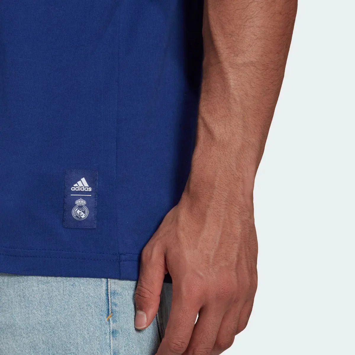 Adidas 2021-22 Real Madrid Street Tee - Navy - Image 5
