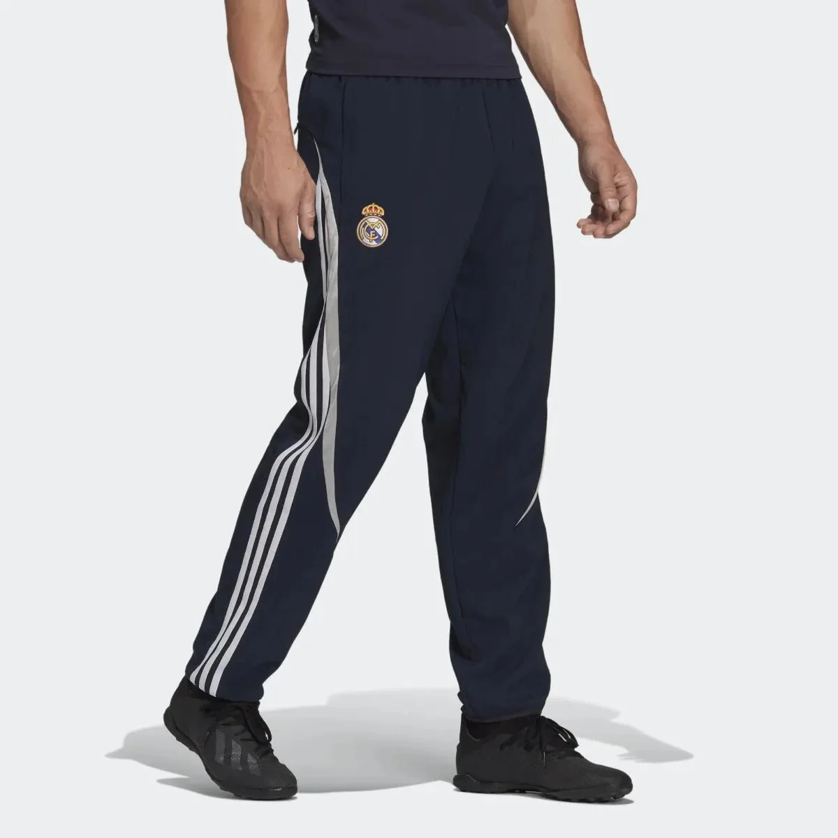 adidas 2021-22 Real Madrid Teamgeist Woven Pants - Night Navy - Image 2