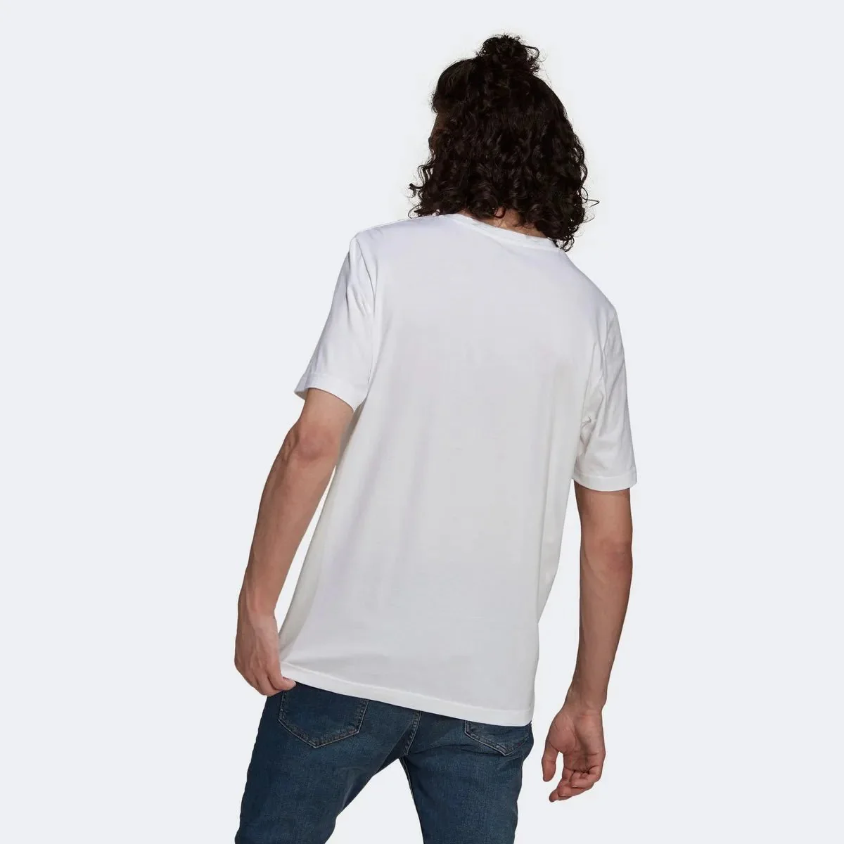 Adidas 2021-22 Real Madrid Tee - White-Blue - Image 3