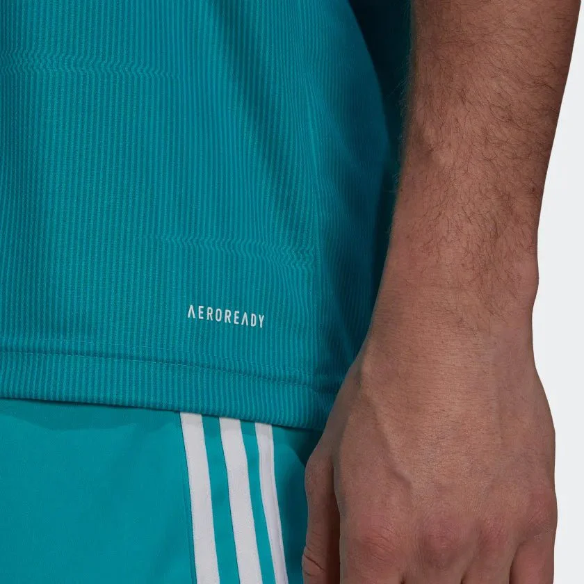 Adidas 2021-22 Real Madrid Third Jersey - Hi Res Aqua - Image 7