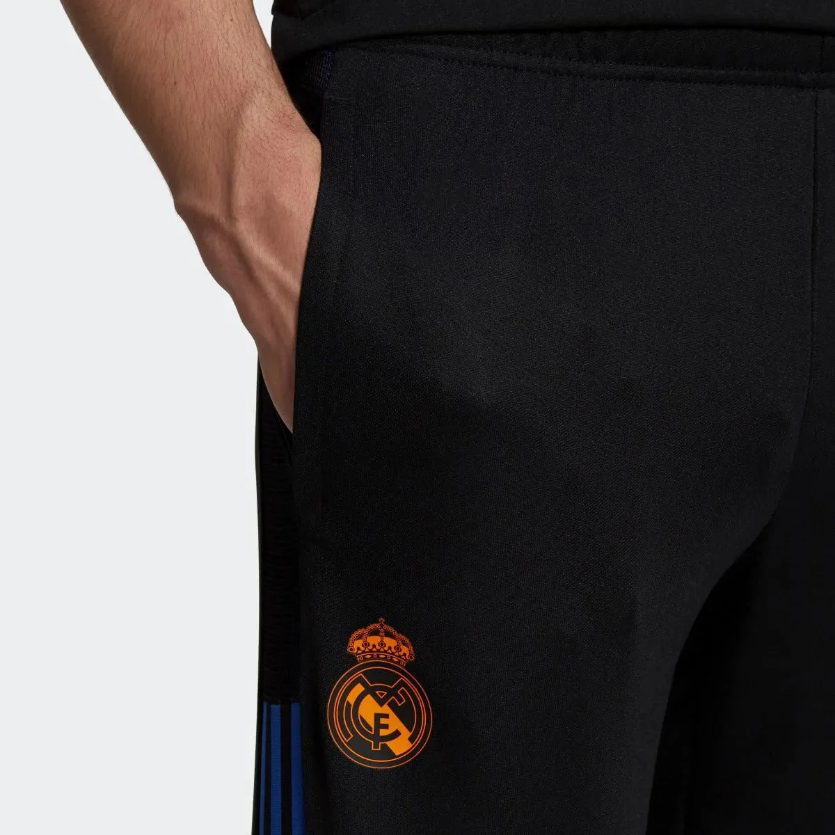 Adidas 2021-22 Real Madrid Training Pants - Black-Blue - Image 4