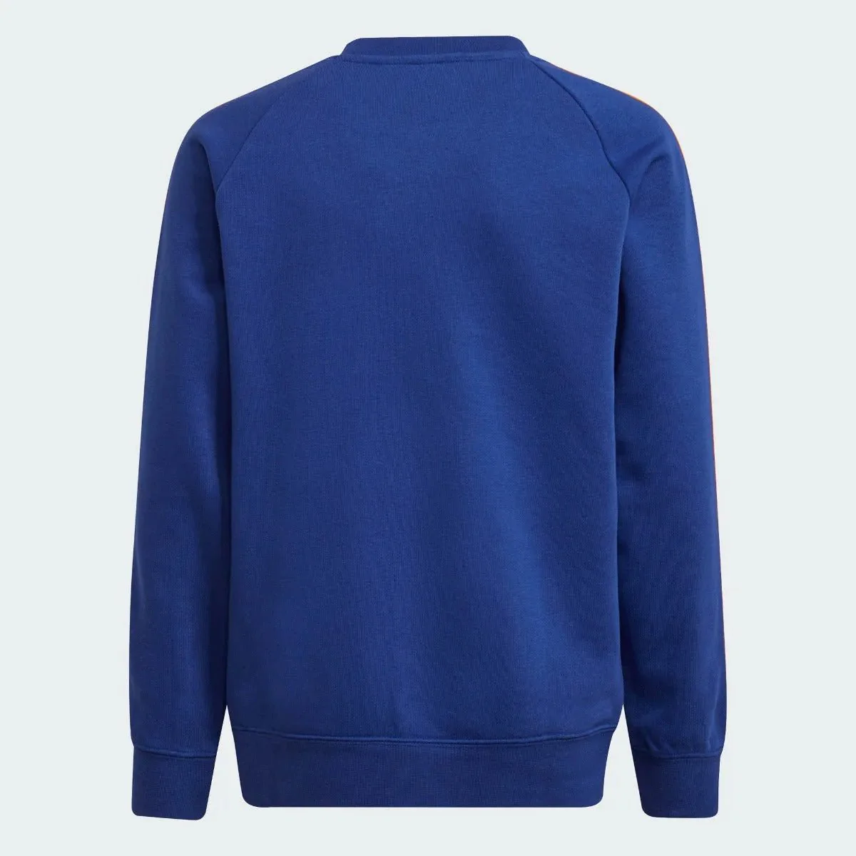 Adidas 2021-22 Real Madrid Youth Crew Sweatshirt - Navy-Orange - Image 2