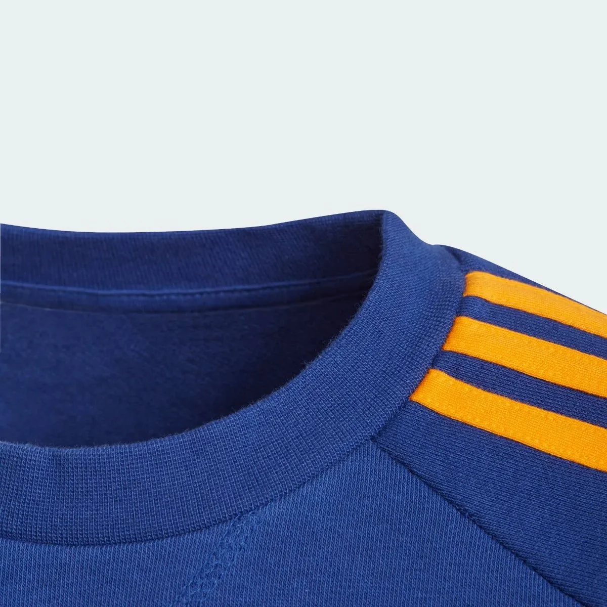 Adidas 2021-22 Real Madrid Youth Crew Sweatshirt - Navy-Orange - Image 3