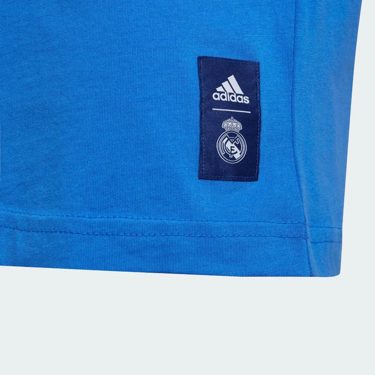 Adidas 2021-22 Real Madrid Youth Tee - Hi Res Blue - Image 5
