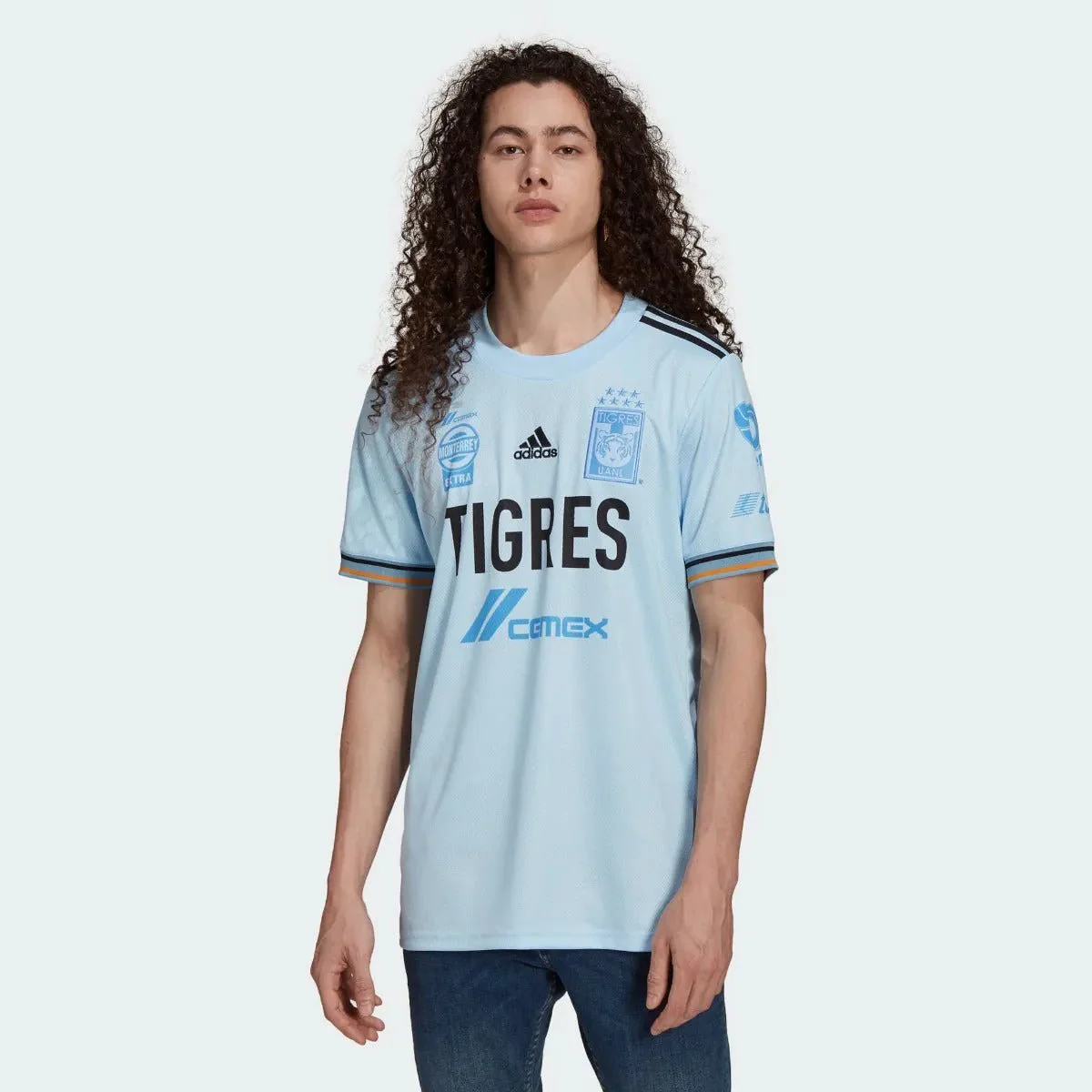 Adidas 2021-22 Tigres Away Jersey - Glow Blue - Image 2