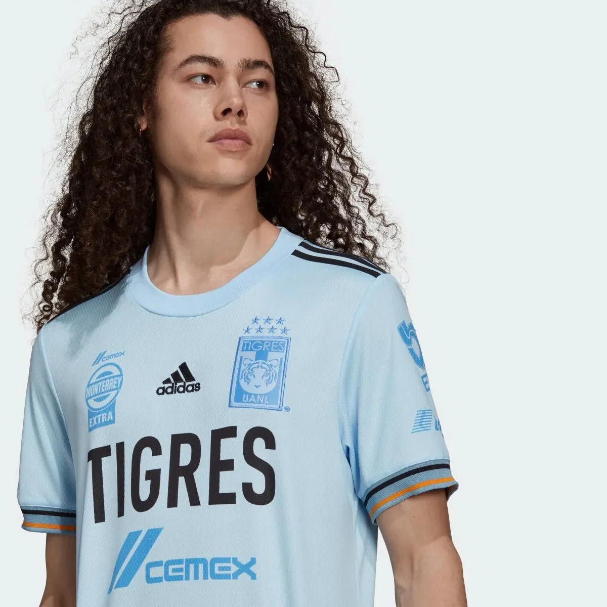 Adidas 2021-22 Tigres Away Jersey - Glow Blue - Image 3
