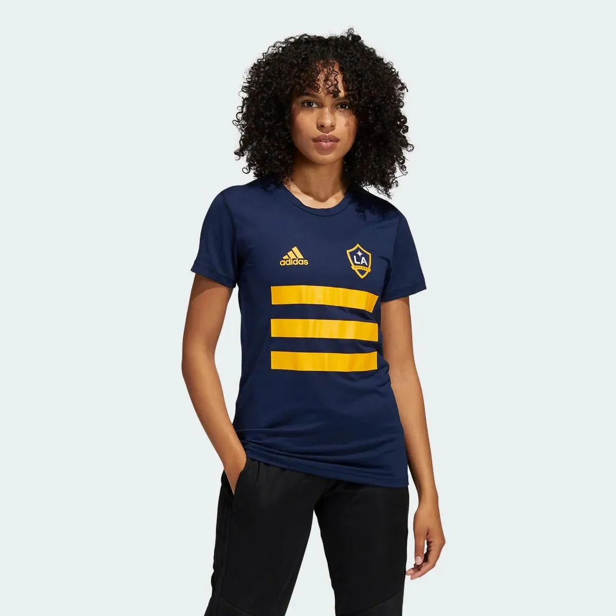 Adidas 2021 LA Galaxy Women Creator SS Tee - Navy