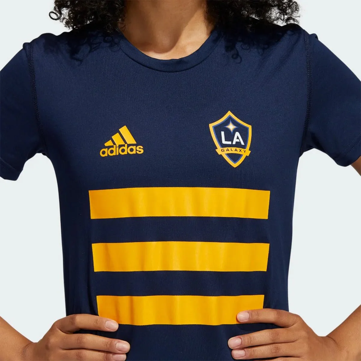 Adidas 2021 LA Galaxy Women Creator SS Tee - Navy - Image 3