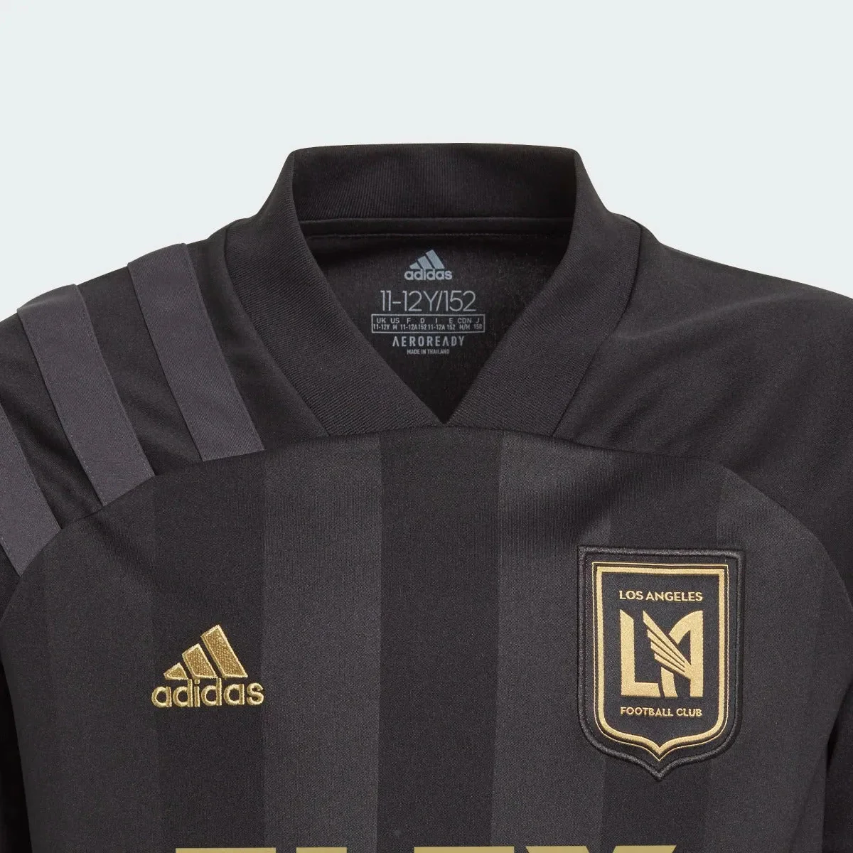 Adidas 2021 LAFC Youth Home Jersey - Black-Gold - Image 3
