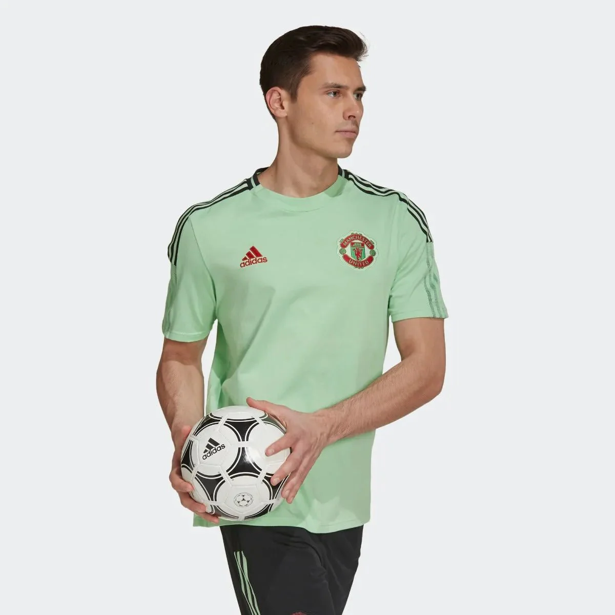 Adidas 2021 Manchester United Tee Shirt - Glory Mint - Image 4