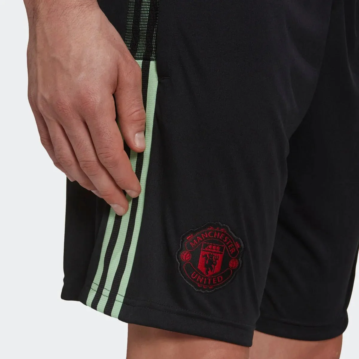 Adidas 2021 Manchester United Training Shorts - Black - Image 5