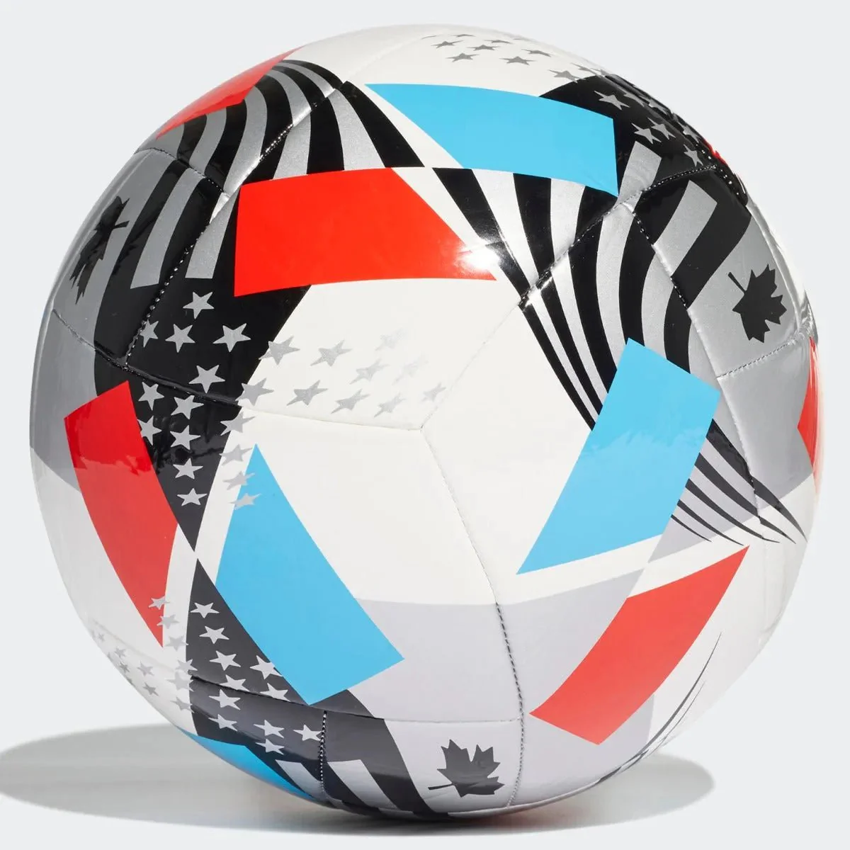 Adidas 2021 MLS Club Ball - White-Black-Blue-Red - Image 2