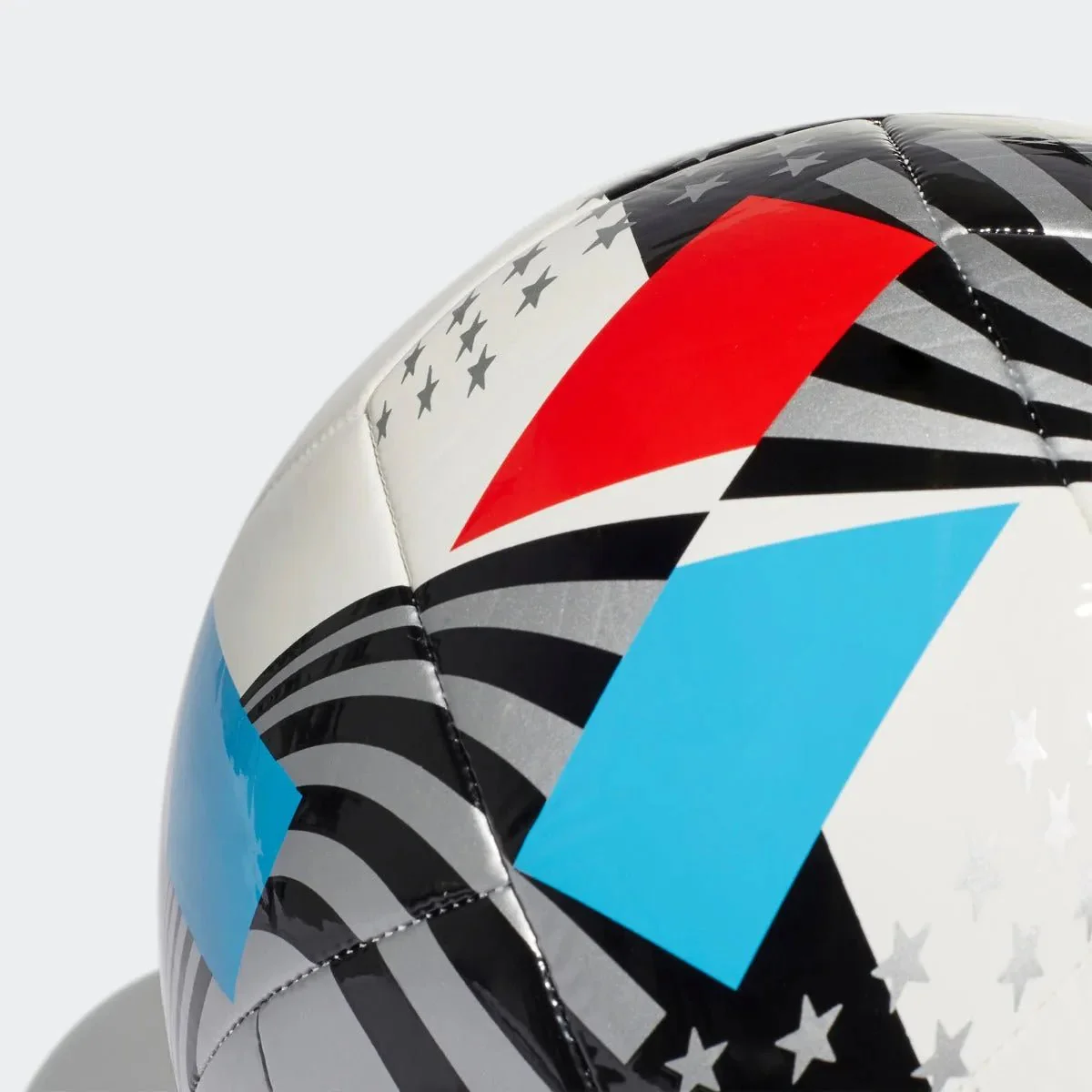 Adidas 2021 MLS Club Ball - White-Black-Blue-Red - Image 4