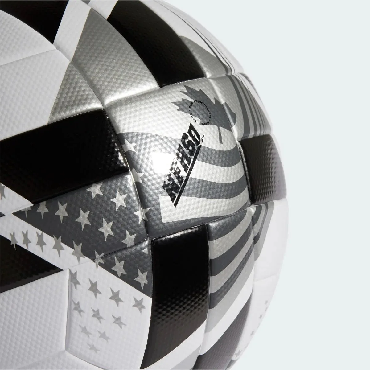 Adidas 2021 MLS League NFHS Ball - White-Black-Grey - Image 4
