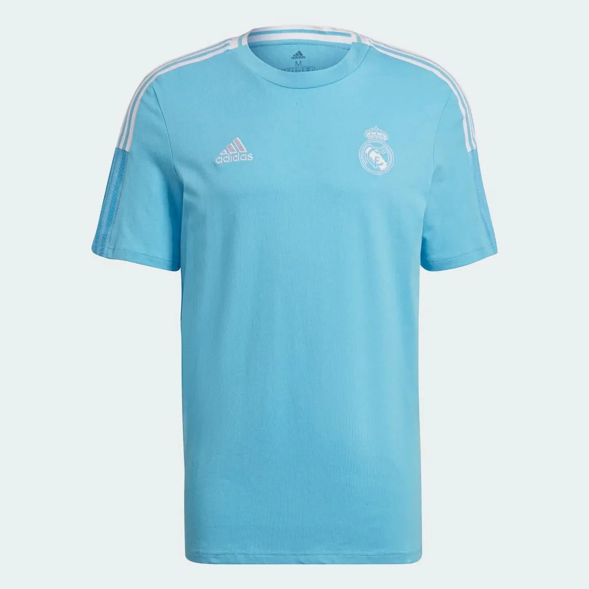 Adidas 2021 Real Madrid Tee Shirt - Bright Cyan