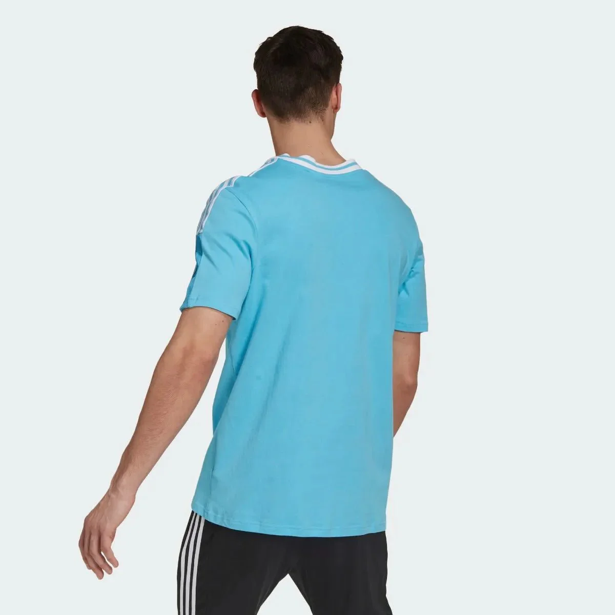 Adidas 2021 Real Madrid Tee Shirt - Bright Cyan - Image 3