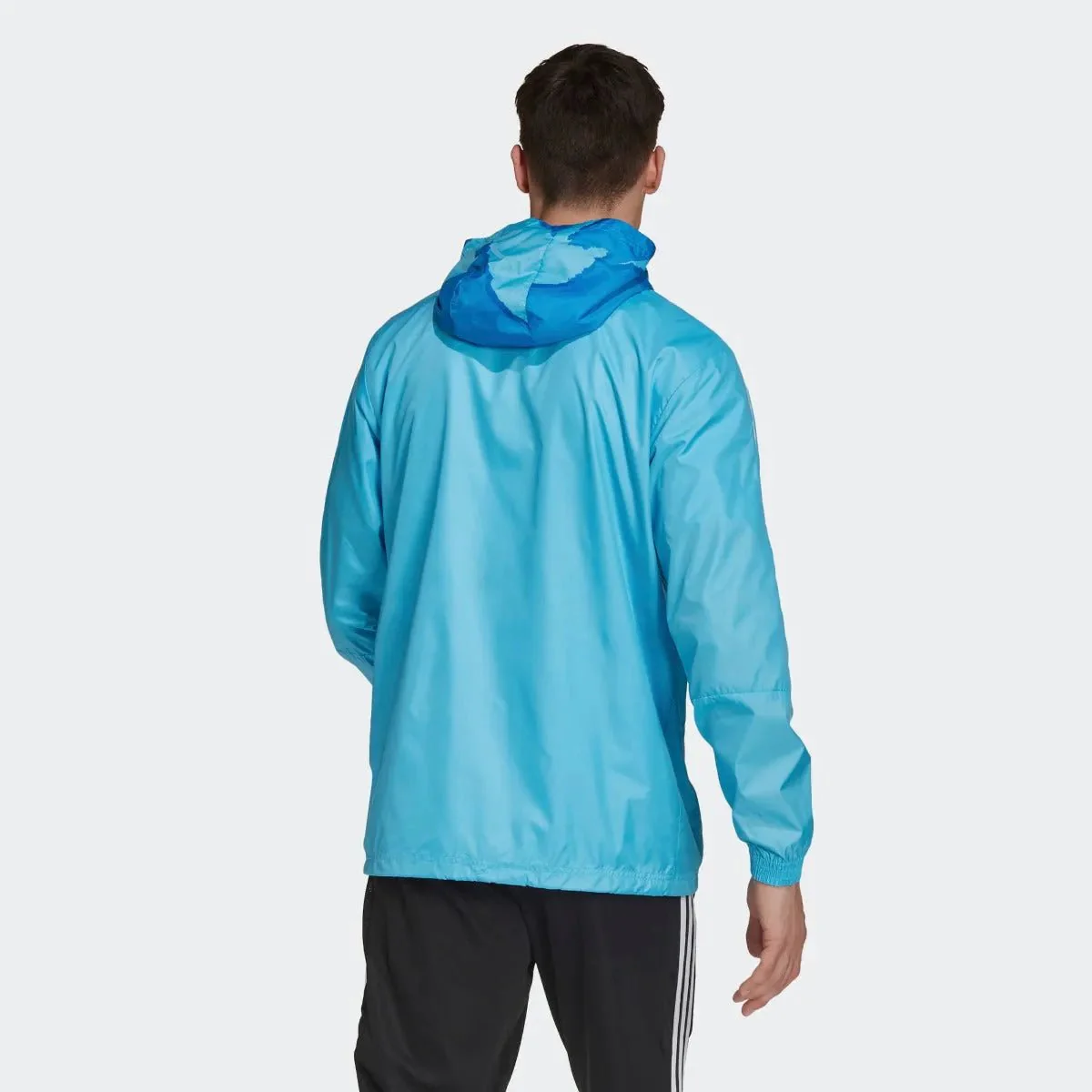 Adidas 2021 Real Madrid Windbreaker Jacket - Bright Cyan - Image 2