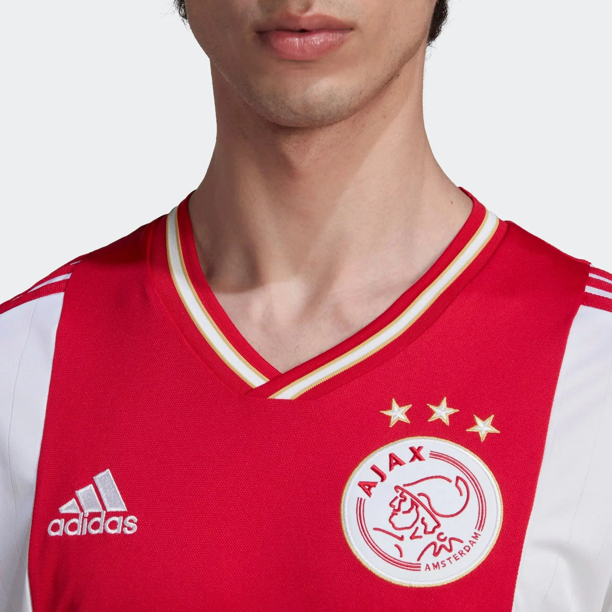 adidas 2022-23 Ajax Home Jersey - Red-White - Image 5