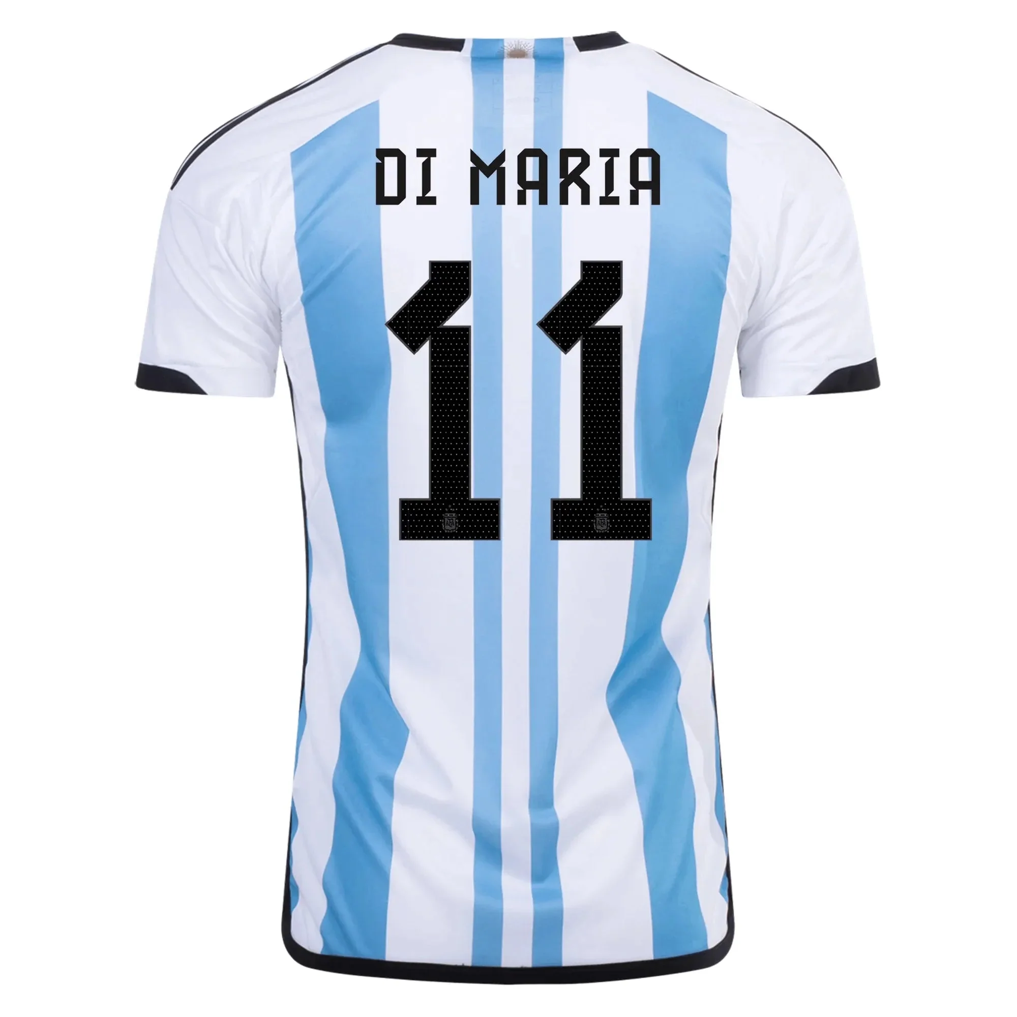 adidas 2022-23 Argentina Home Jersey World Cup 3 Star- White - Light Blue - Image 3