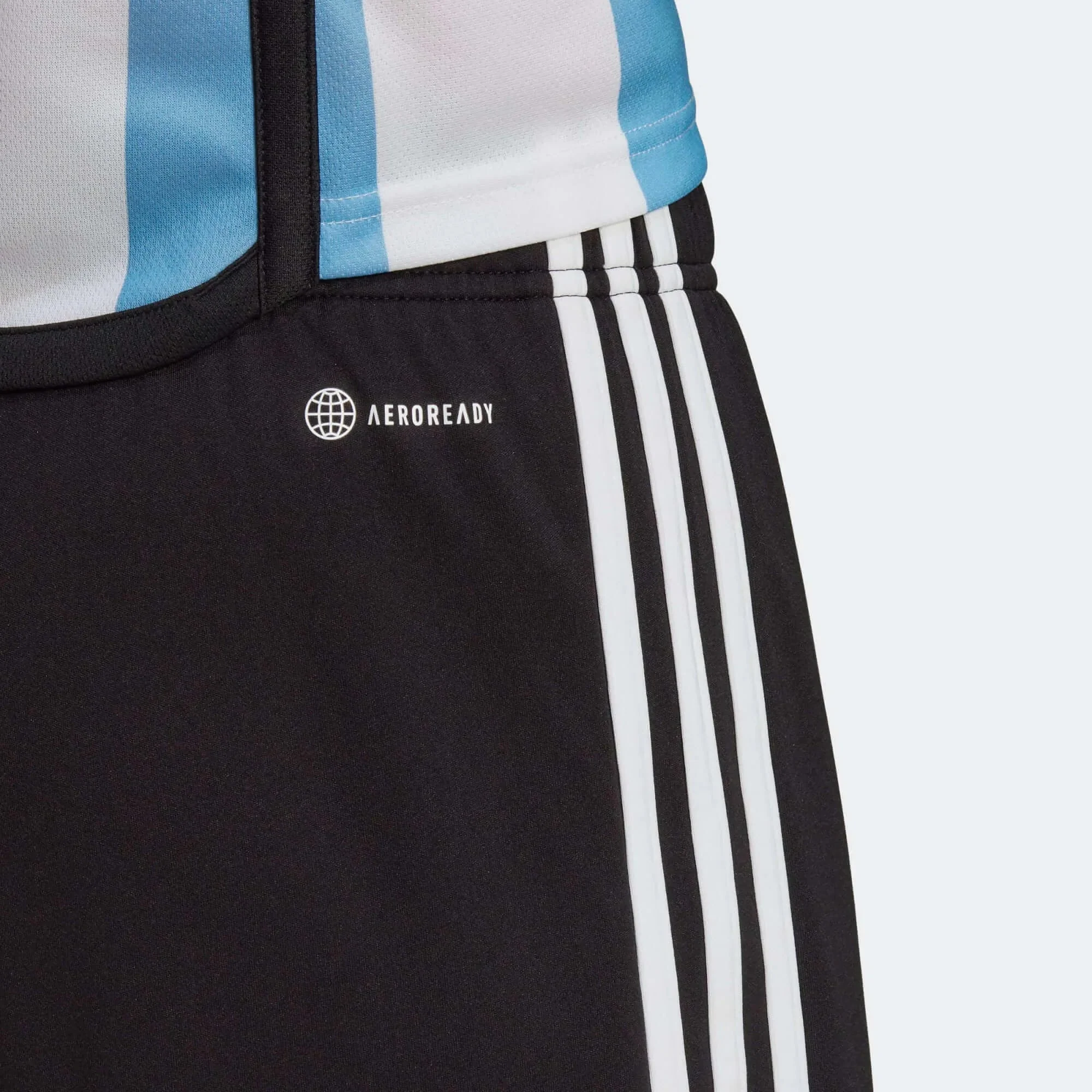 adidas 2022-23 Argentina Home Shorts - Black-White - Image 4