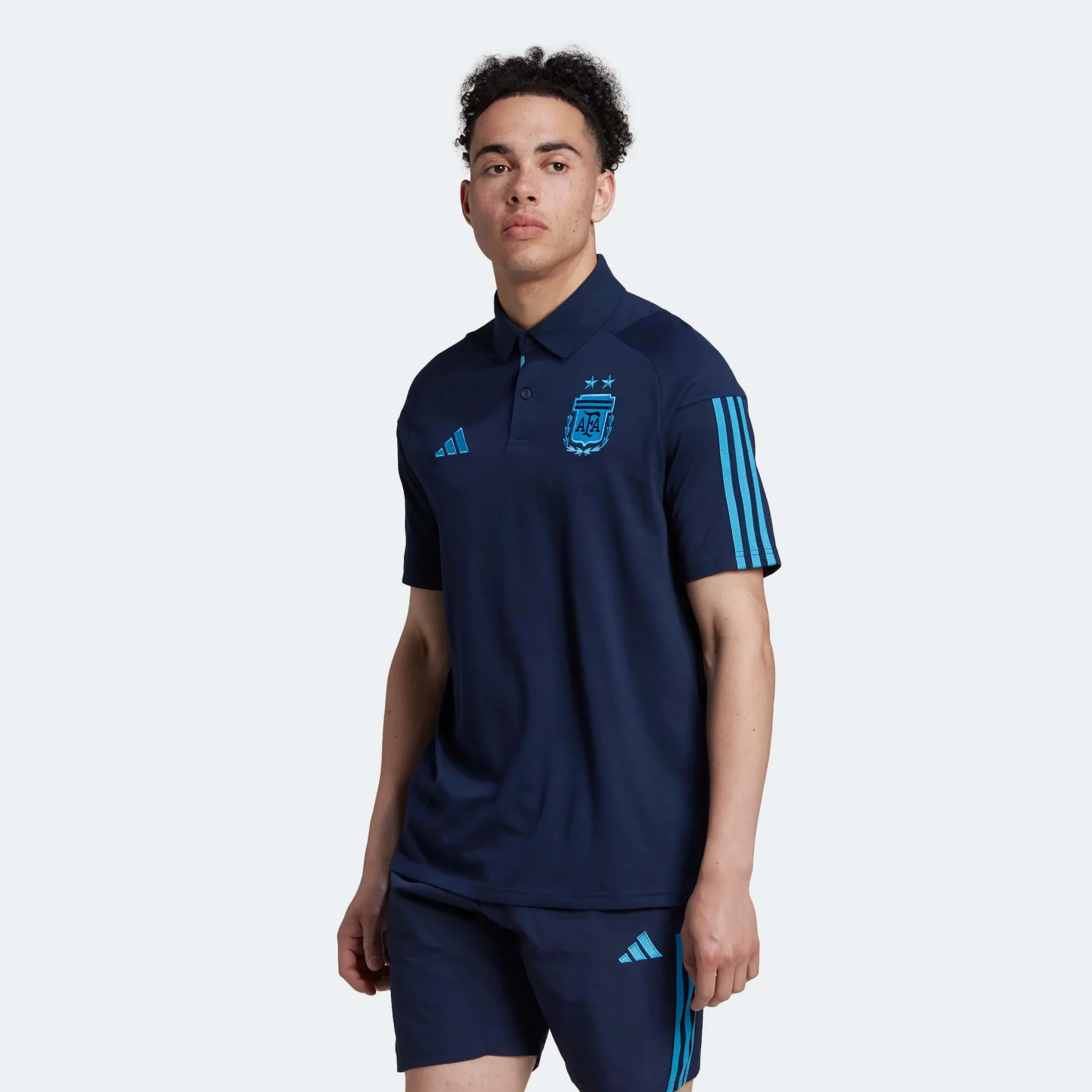 adidas 2022-23 Argentina Polo Night Indigo - Image 2