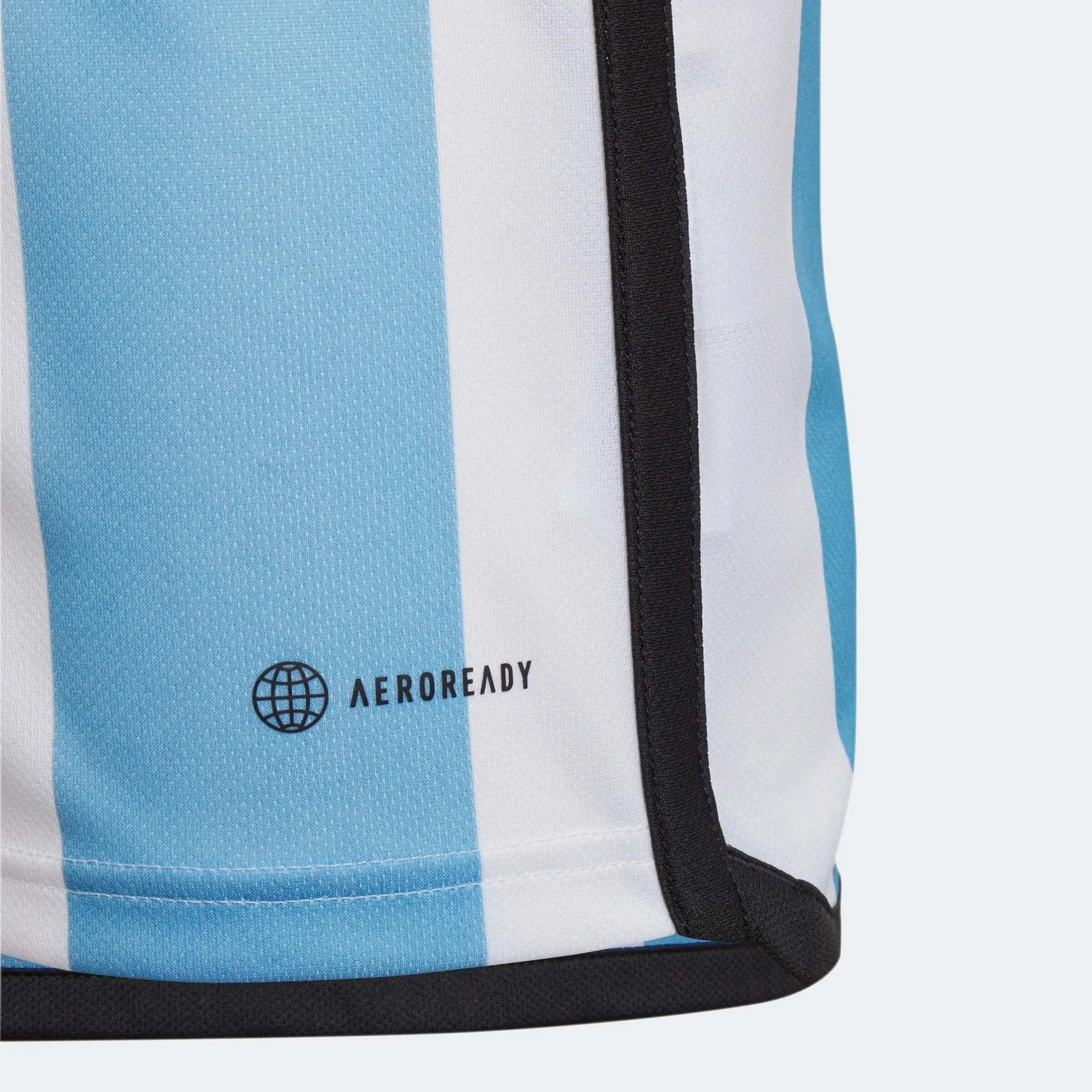 adidas 2022-23 Argentina Youth Home Jersey - White-Light Blue - Image 5