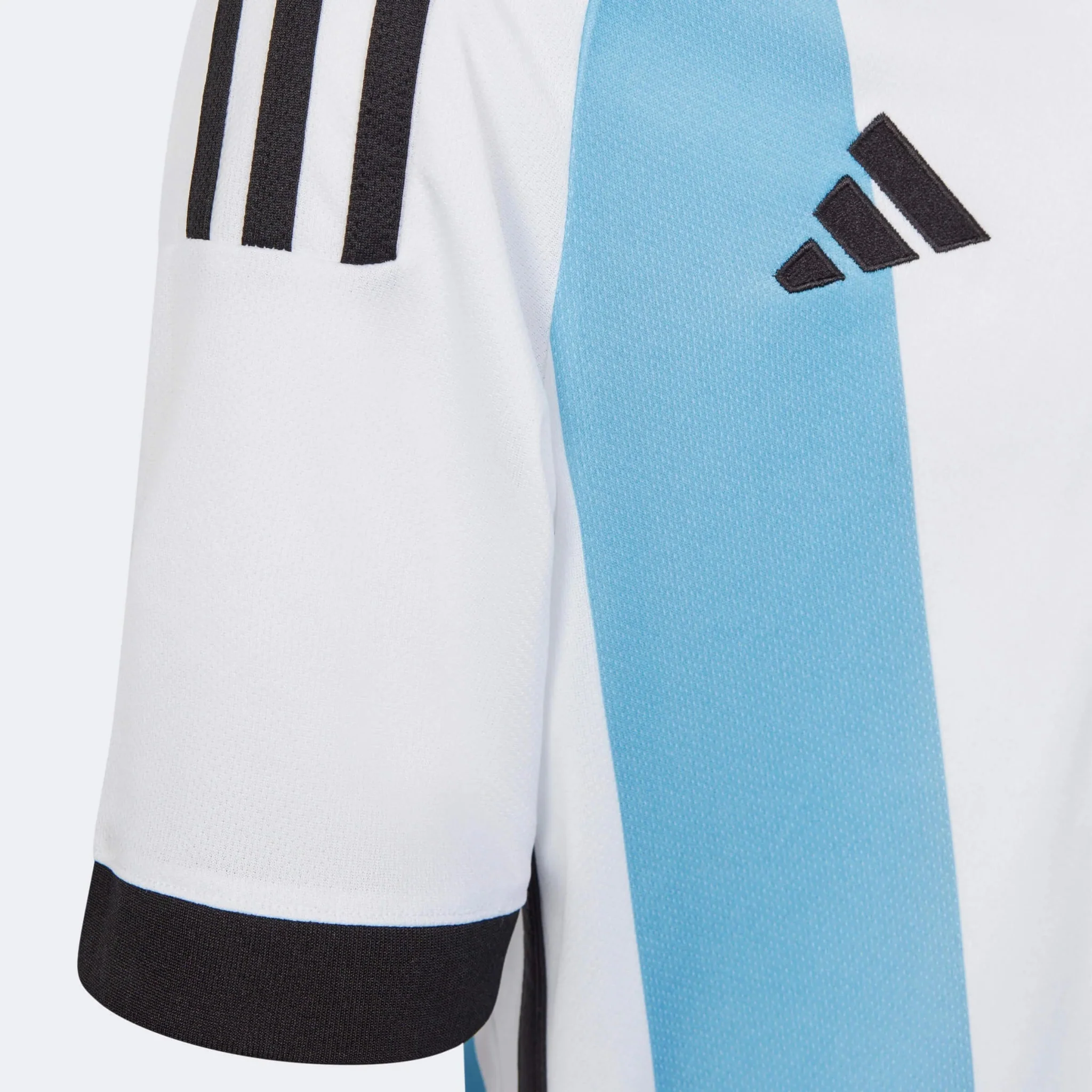 adidas 2022-23 Argentina Youth Home Jersey World Cup 3 Star - Image 5