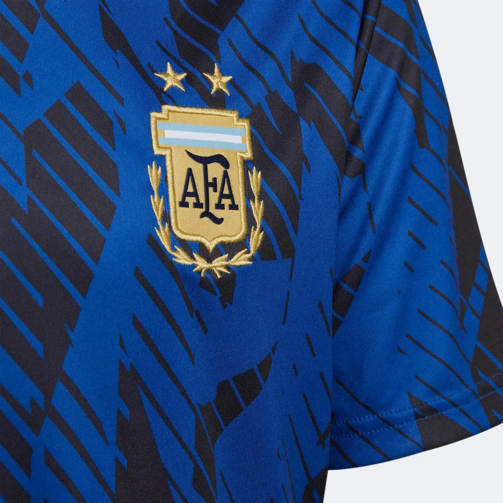 adidas 2022-23 Argentina Youth Pre-Match Jersey - Royal Blue-Black - Image 3
