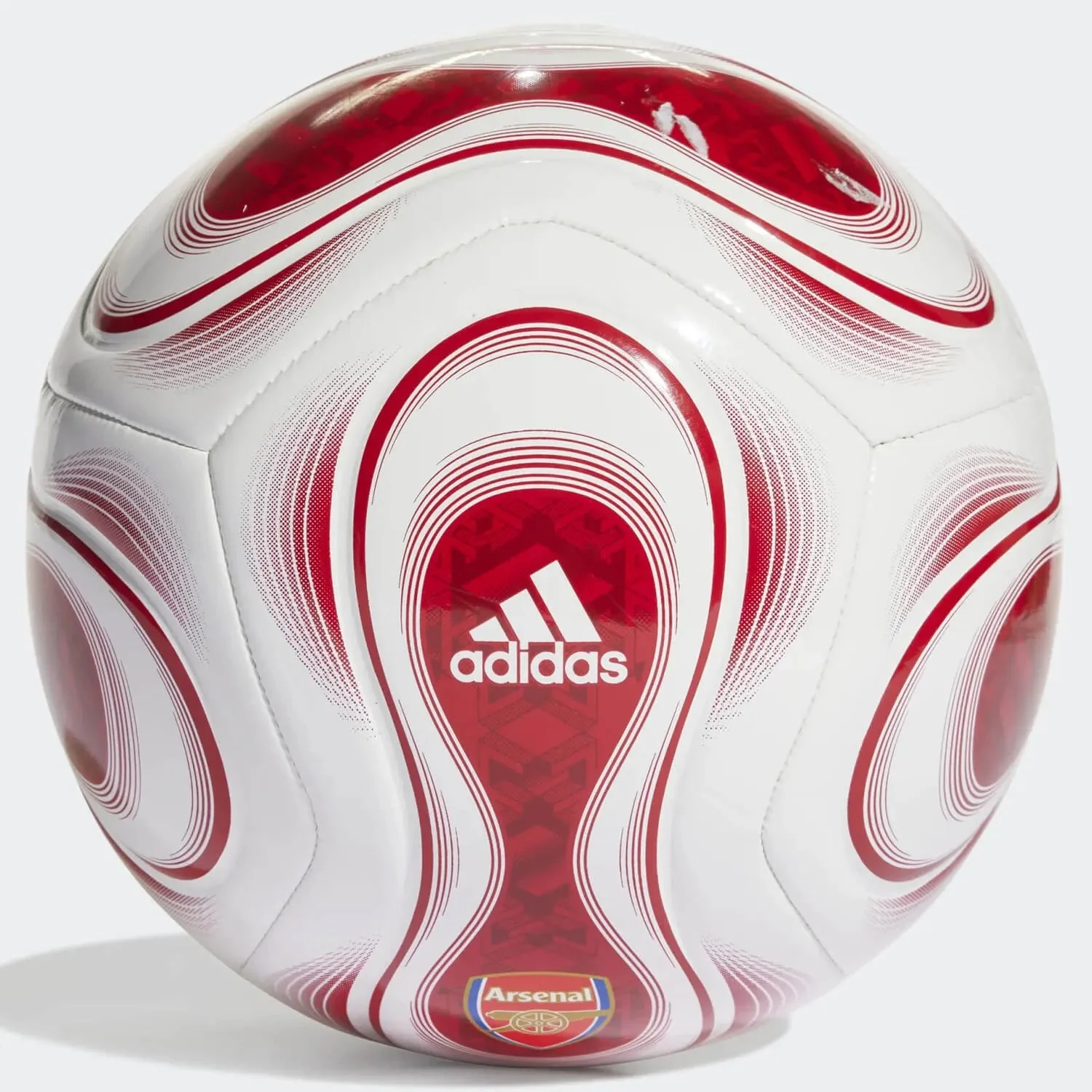 adidas 2022-23 Arsenal Home Club Ball - White-Scarlet - Image 2