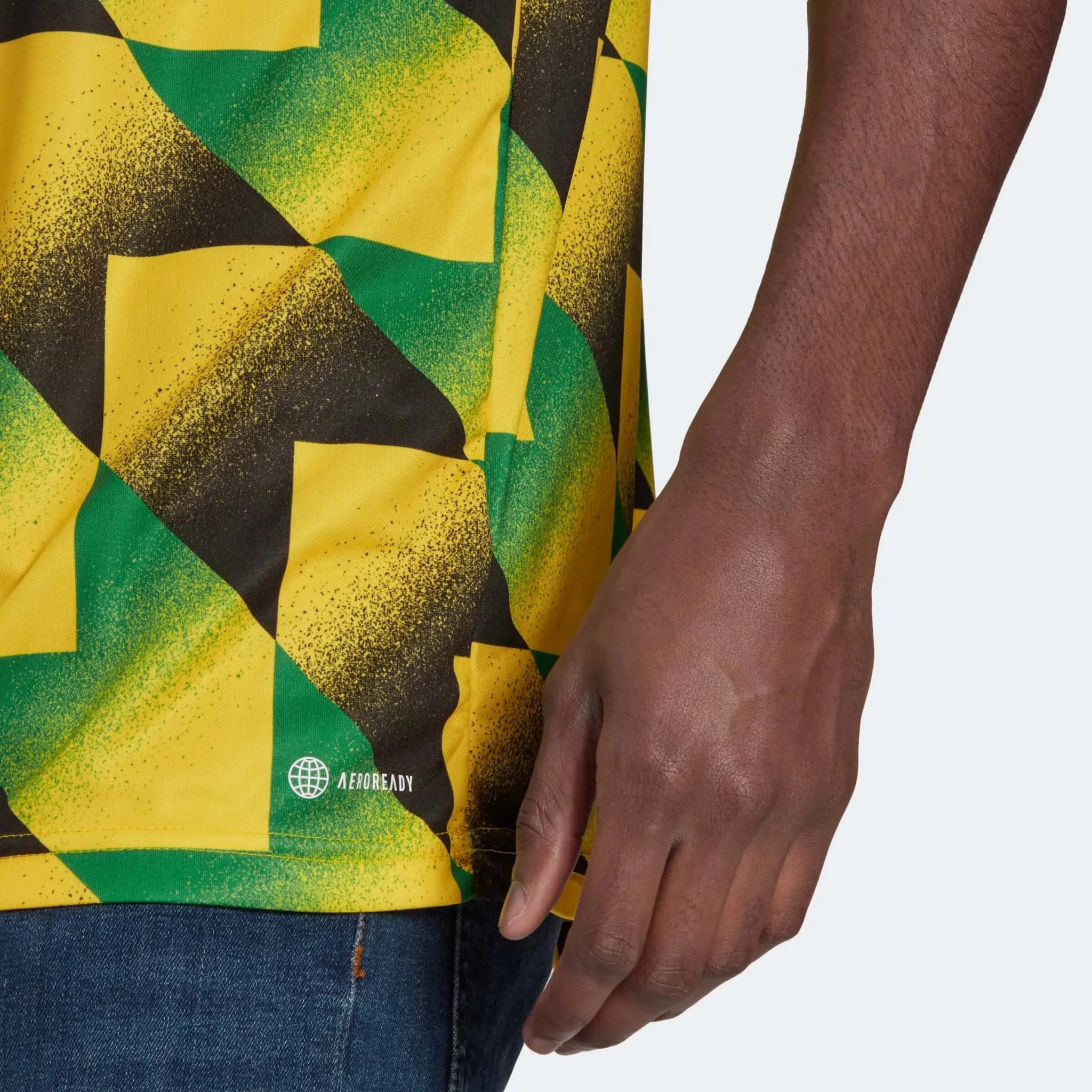 adidas 2022-23 Arsenal Pre-Match Jersey - Yellow-Green - Image 6