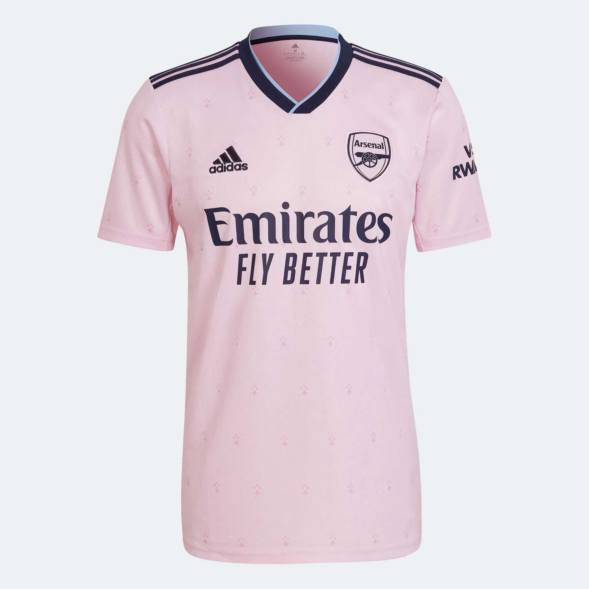 adidas 2022-23 Arsenal Third Jersey - Clear Pink - Image 6