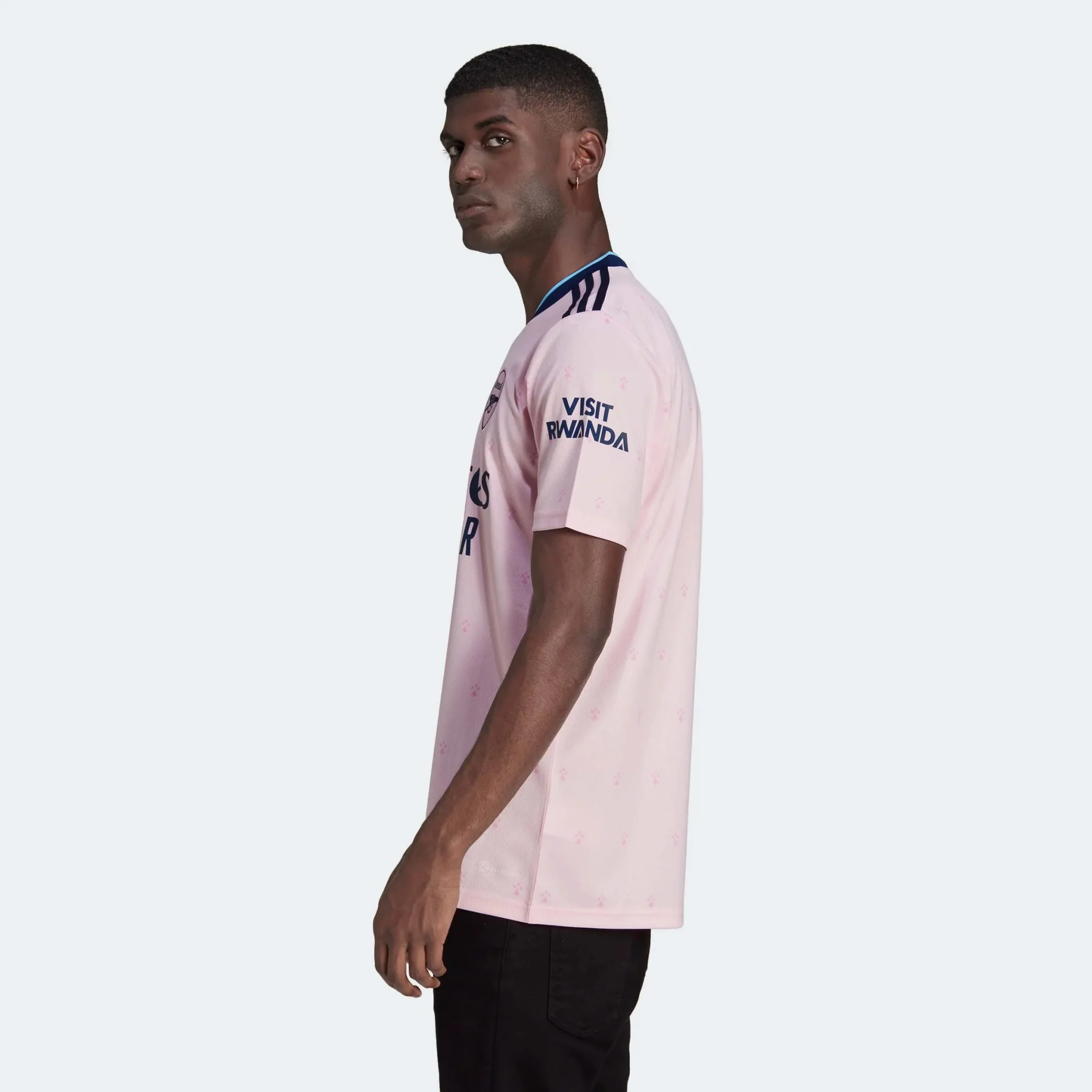 adidas 2022-23 Arsenal Third Jersey - Clear Pink - Image 9