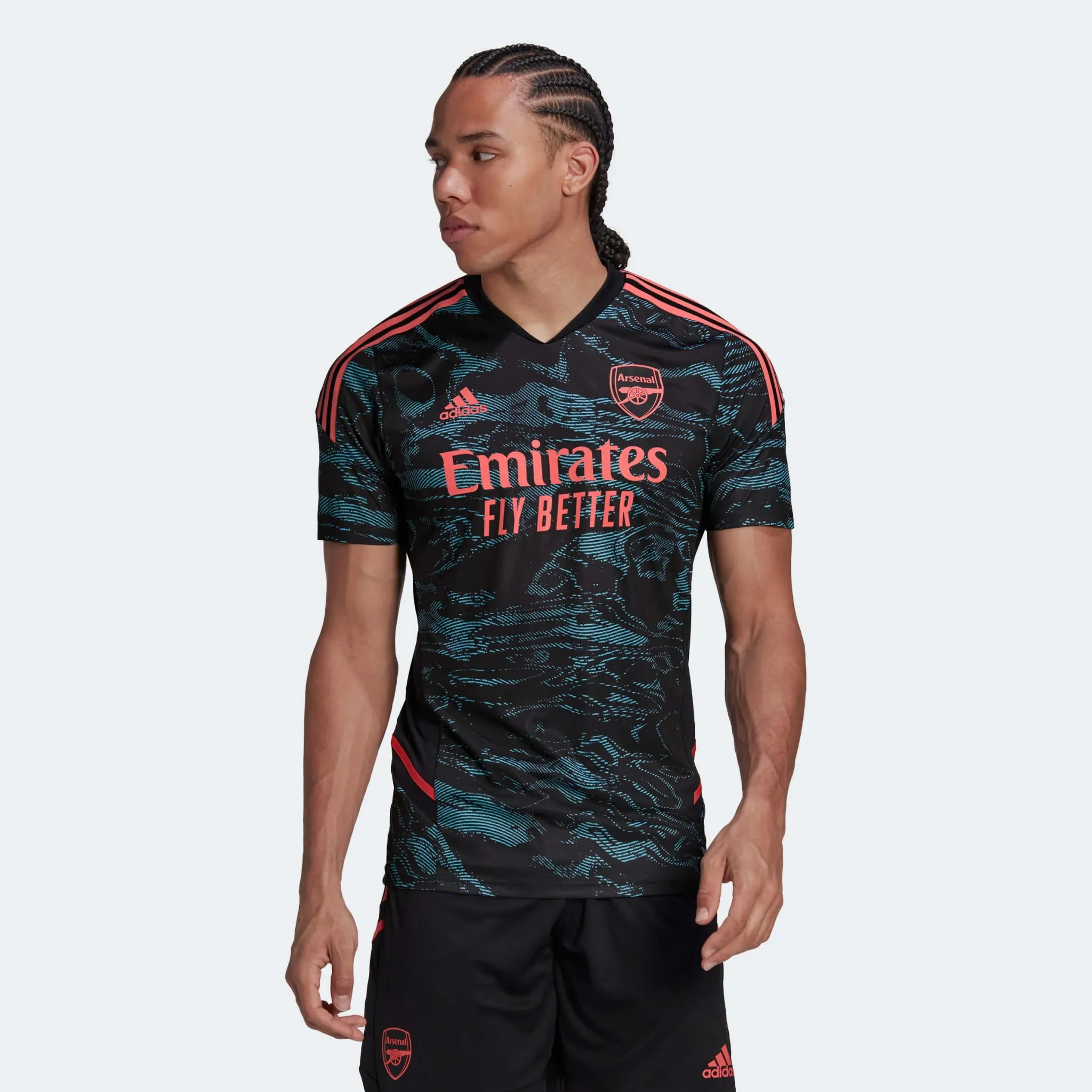 adidas 2022-23 Arsenal Training Jersey - Blue-Black - Image 3