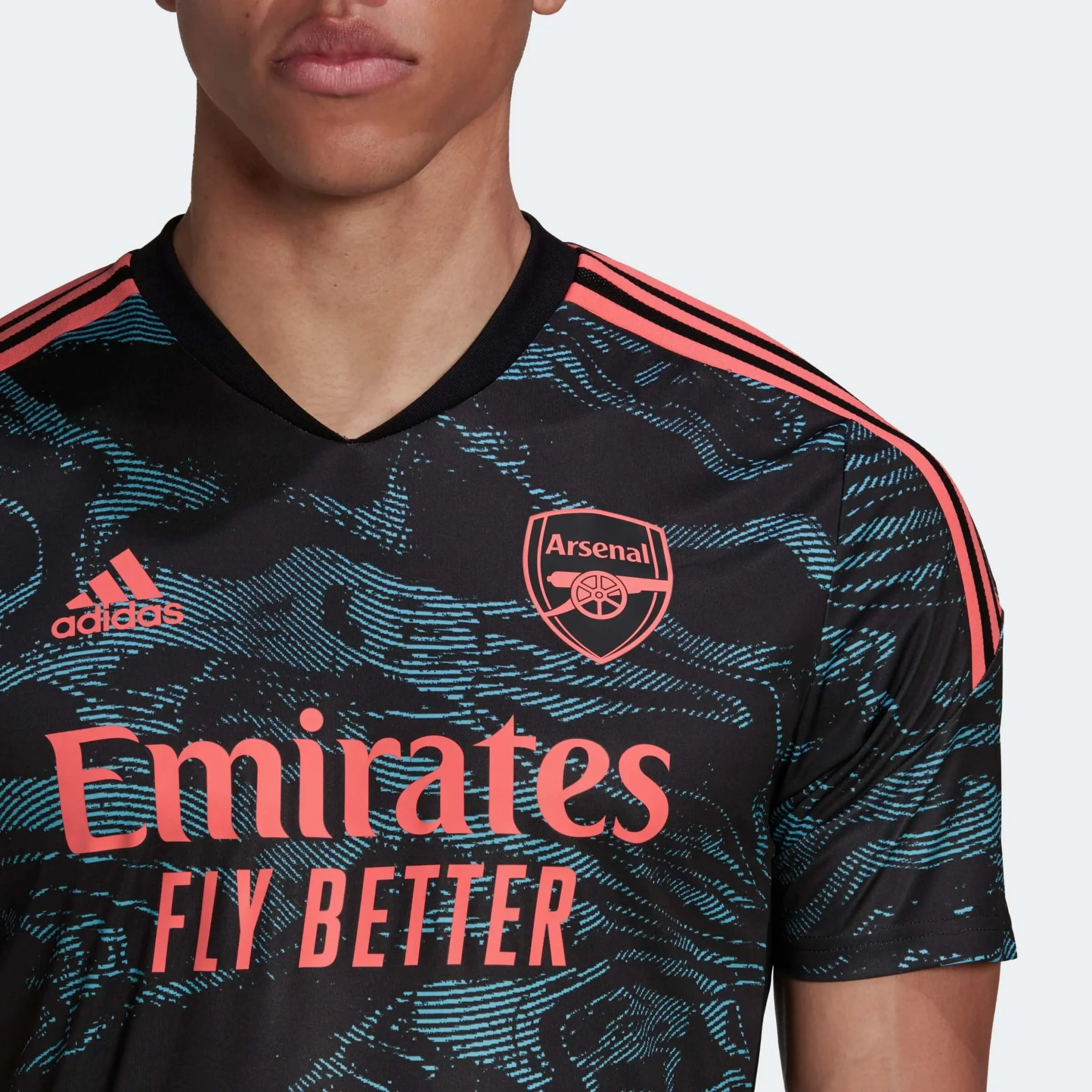 adidas 2022-23 Arsenal Training Jersey - Blue-Black - Image 5