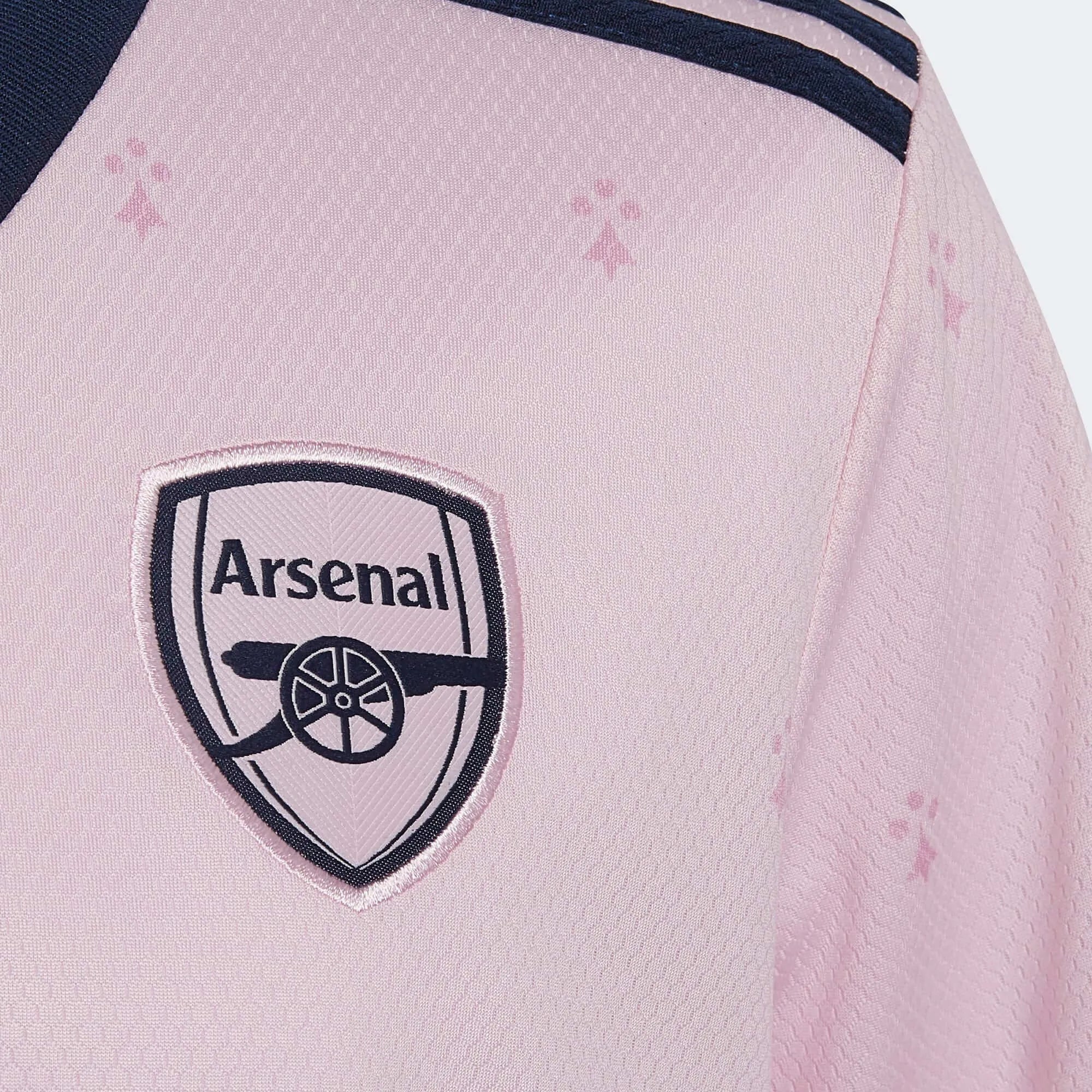 adidas 2022-23 Arsenal Youth Third Jersey - Clear Pink - Image 3