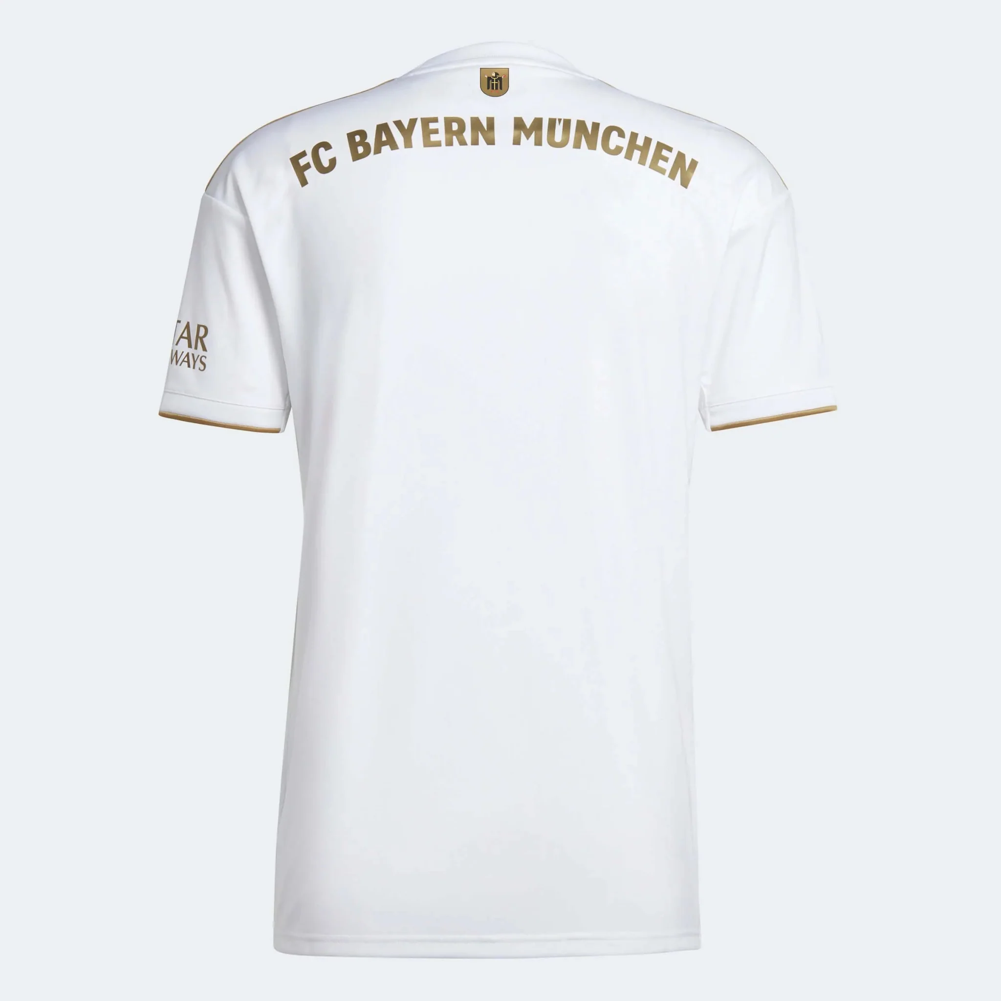 adidas 2022-23 Bayern Munich Away Jersey - White-Gold - Image 2