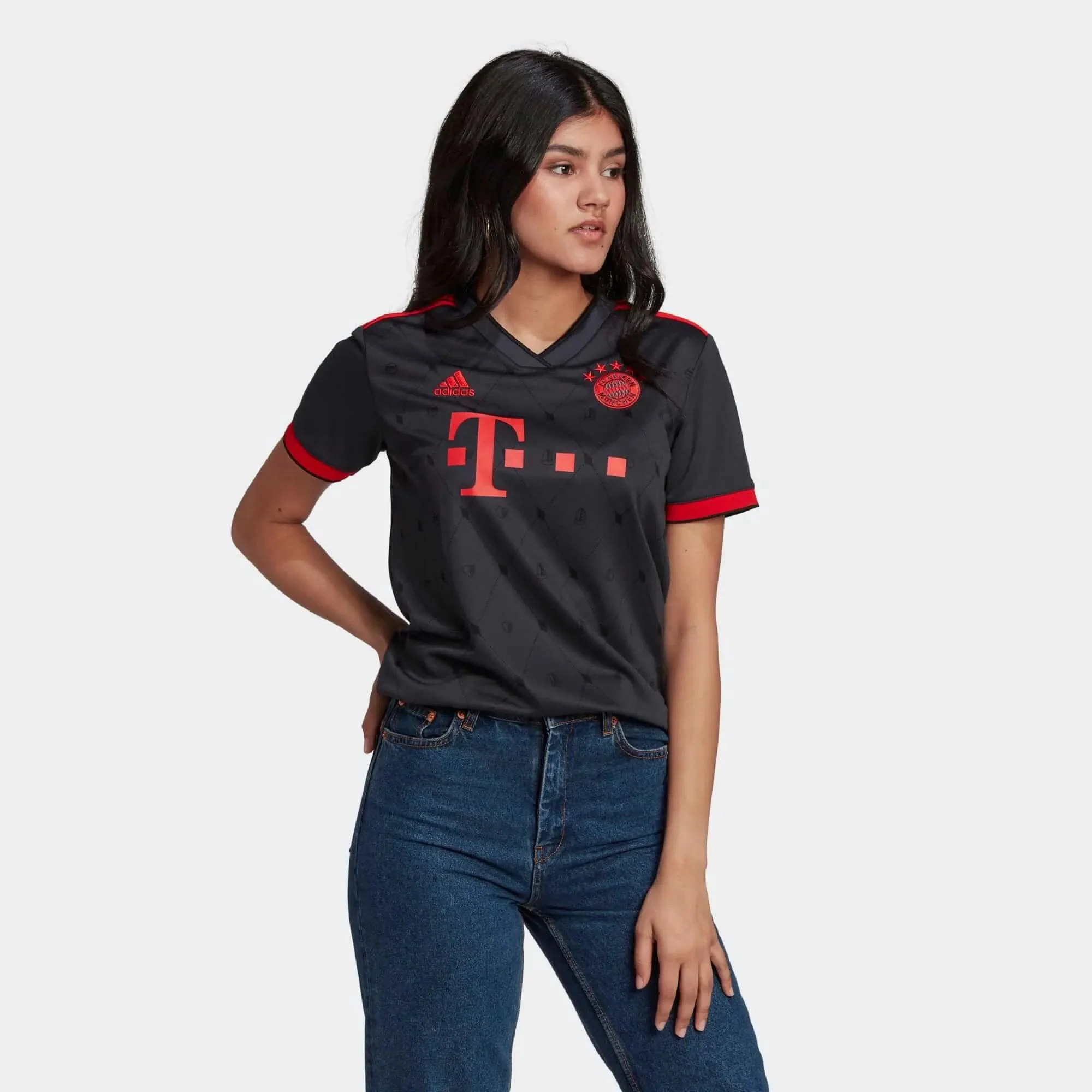 adidas 2022-23 Bayern Munich Women's Third Jersey - Night Grey - Image 3