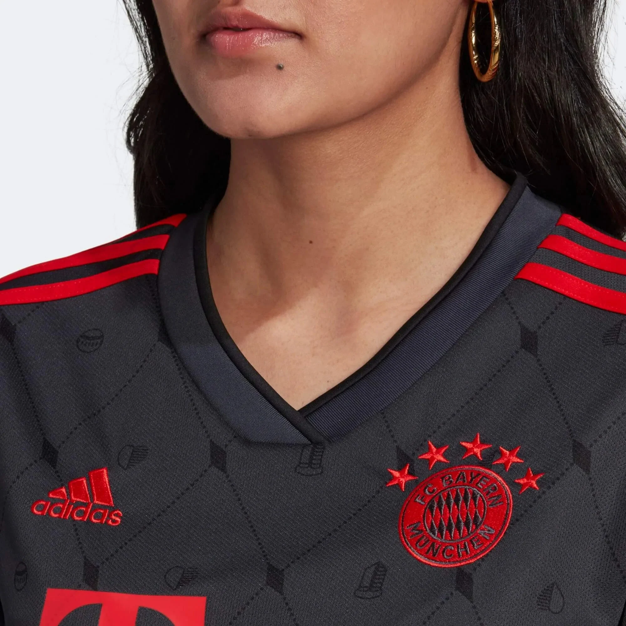 adidas 2022-23 Bayern Munich Women's Third Jersey - Night Grey - Image 5