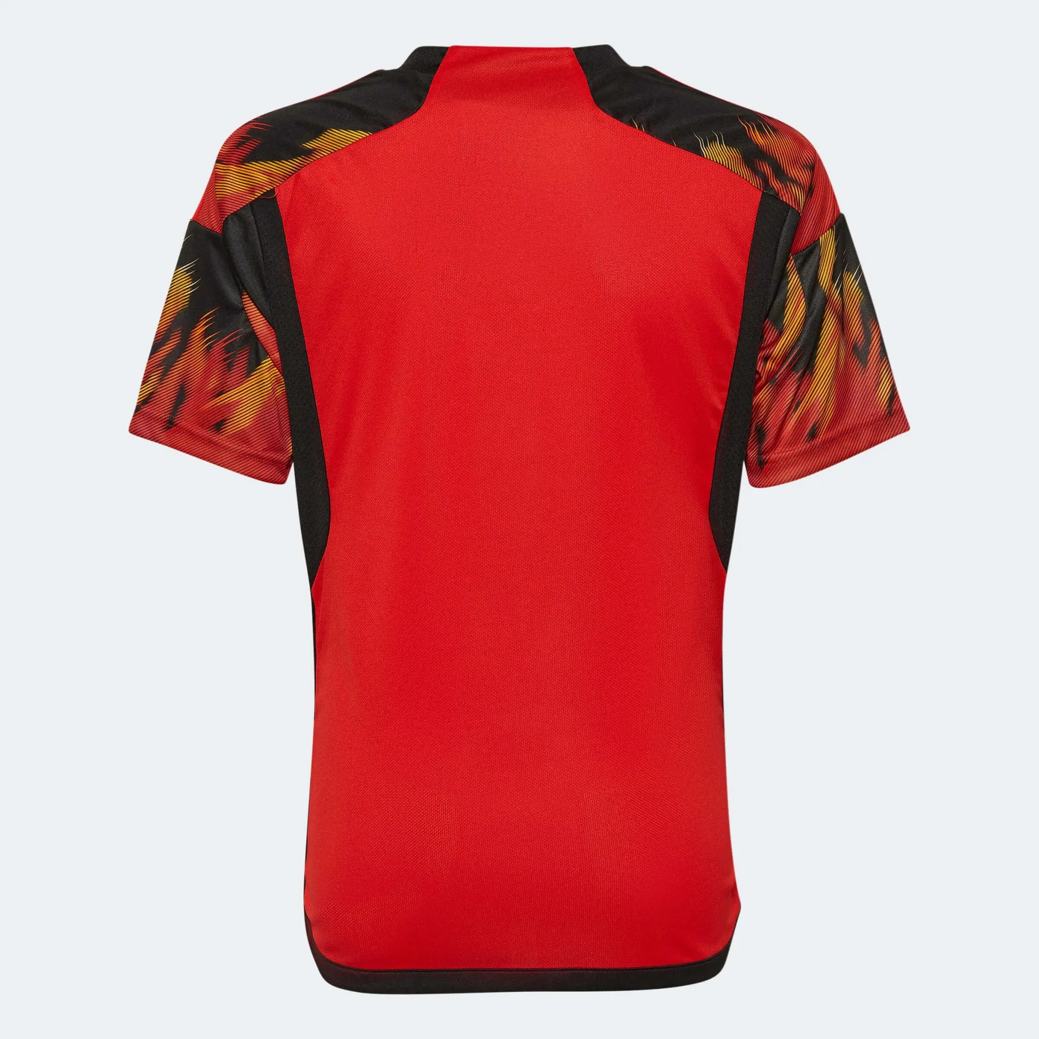 adidas 2022-23 Belgium Youth Home Jersey - Red-Black - Image 2