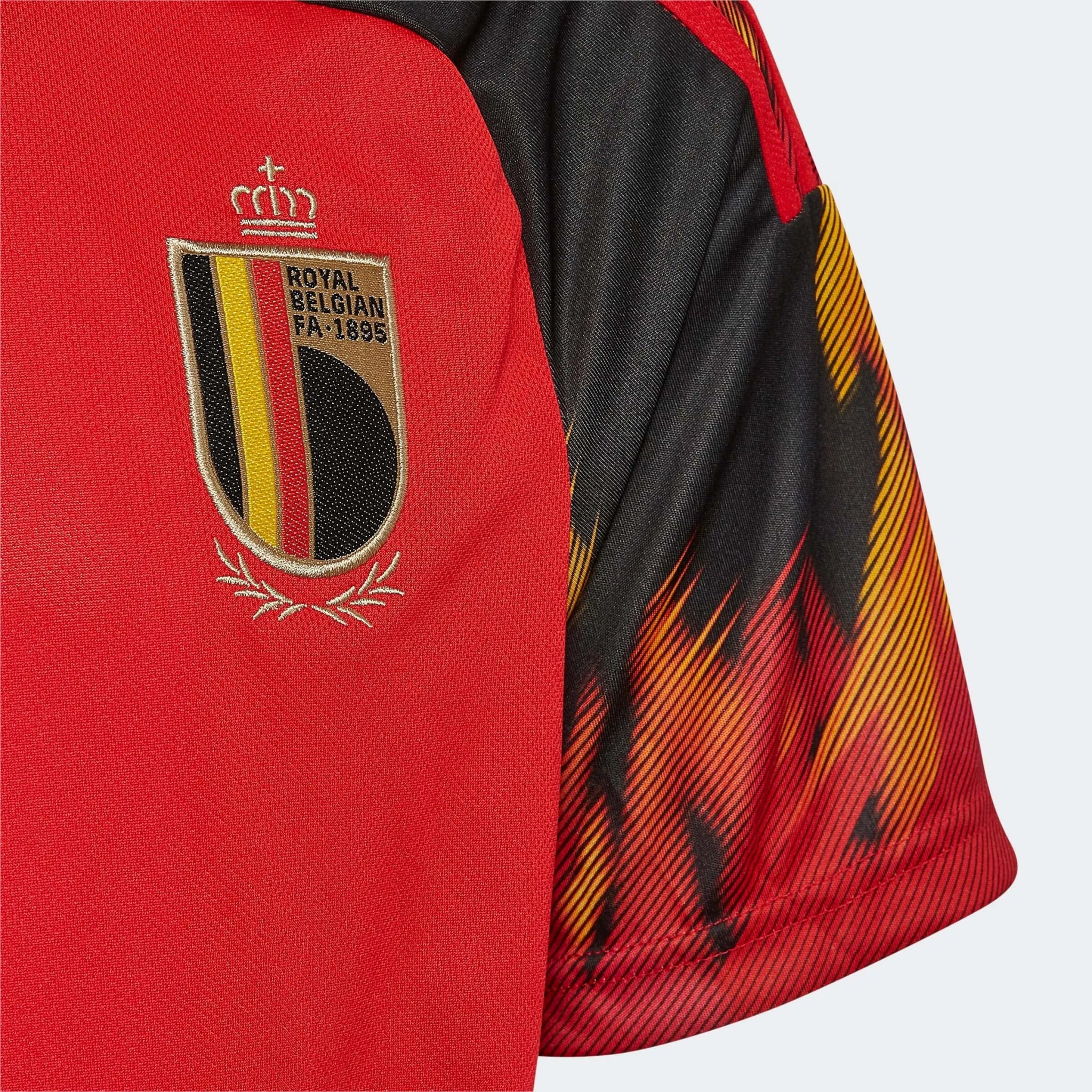 adidas 2022-23 Belgium Youth Home Jersey - Red-Black - Image 3