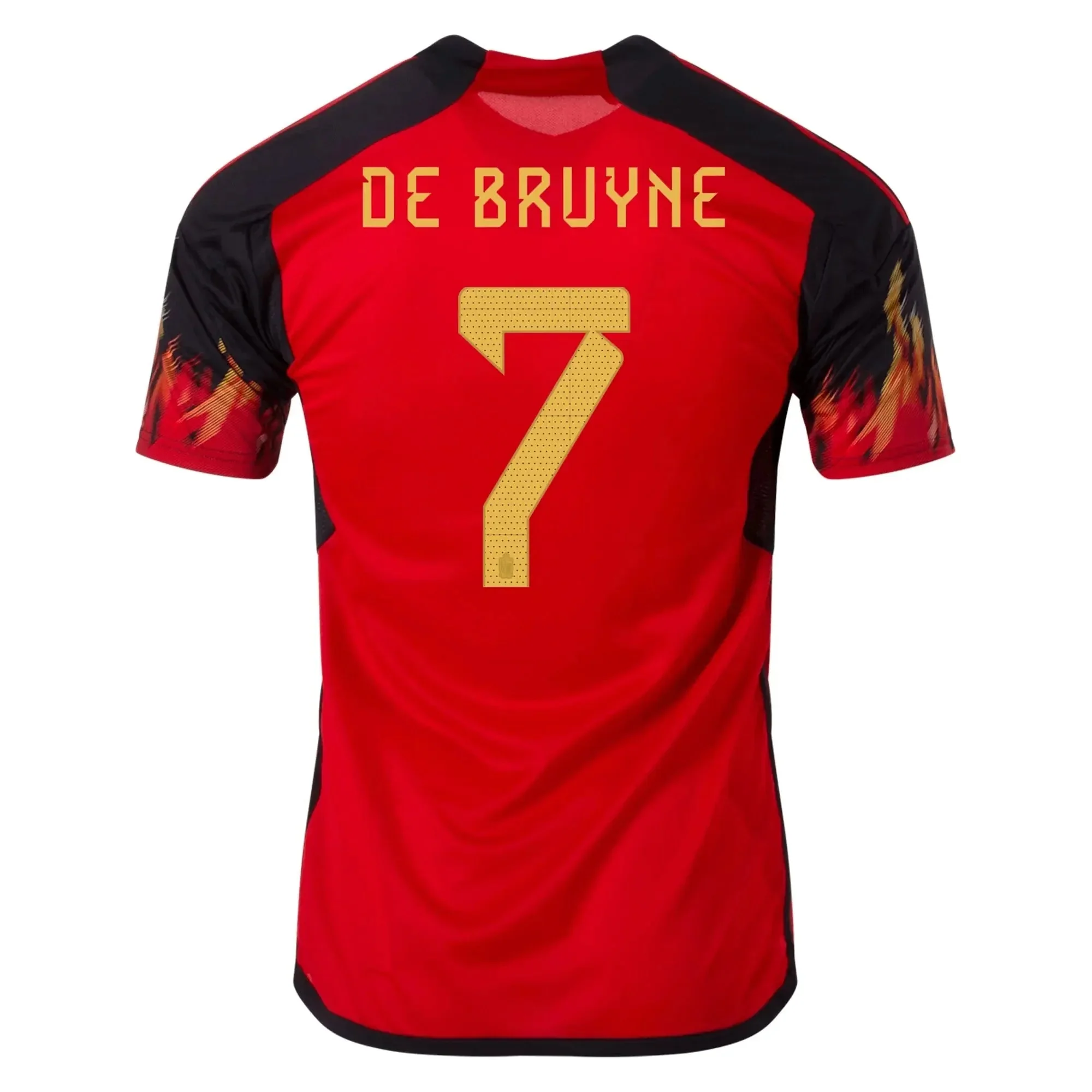 adidas 2022-23 Belgium Youth Home Jersey - Red-Black - Image 6