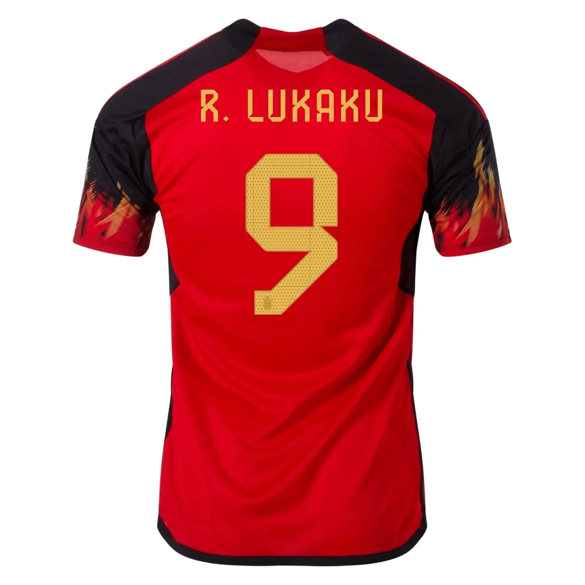 adidas 2022-23 Belgium Youth Home Jersey - Red-Black - Image 8