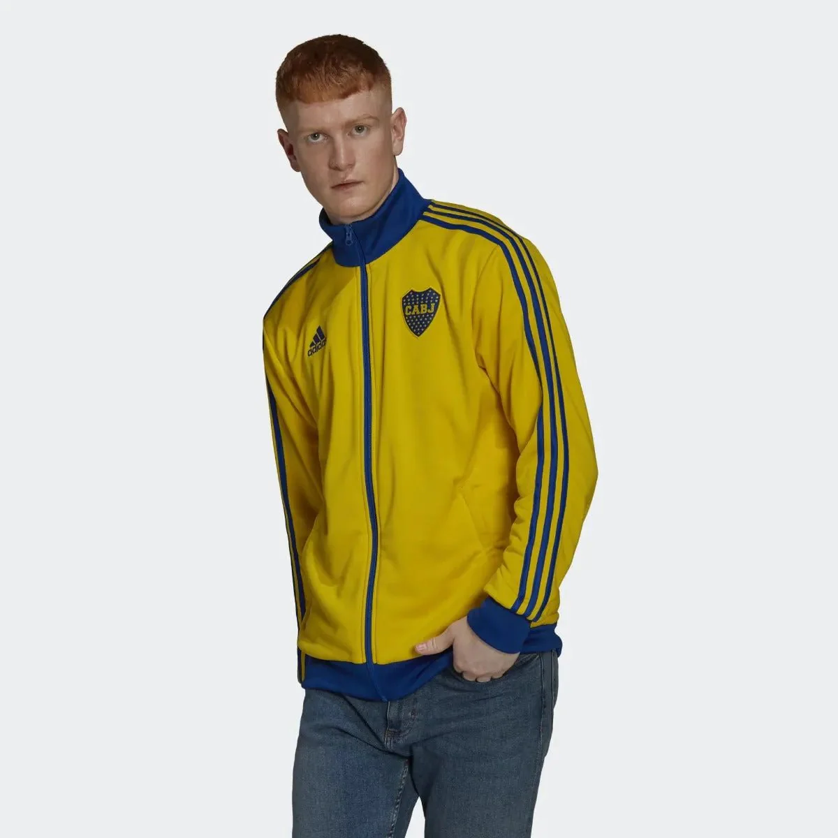adidas 2022-23 Boca Juniors Track Jacket - Yellow-Blue - Image 2