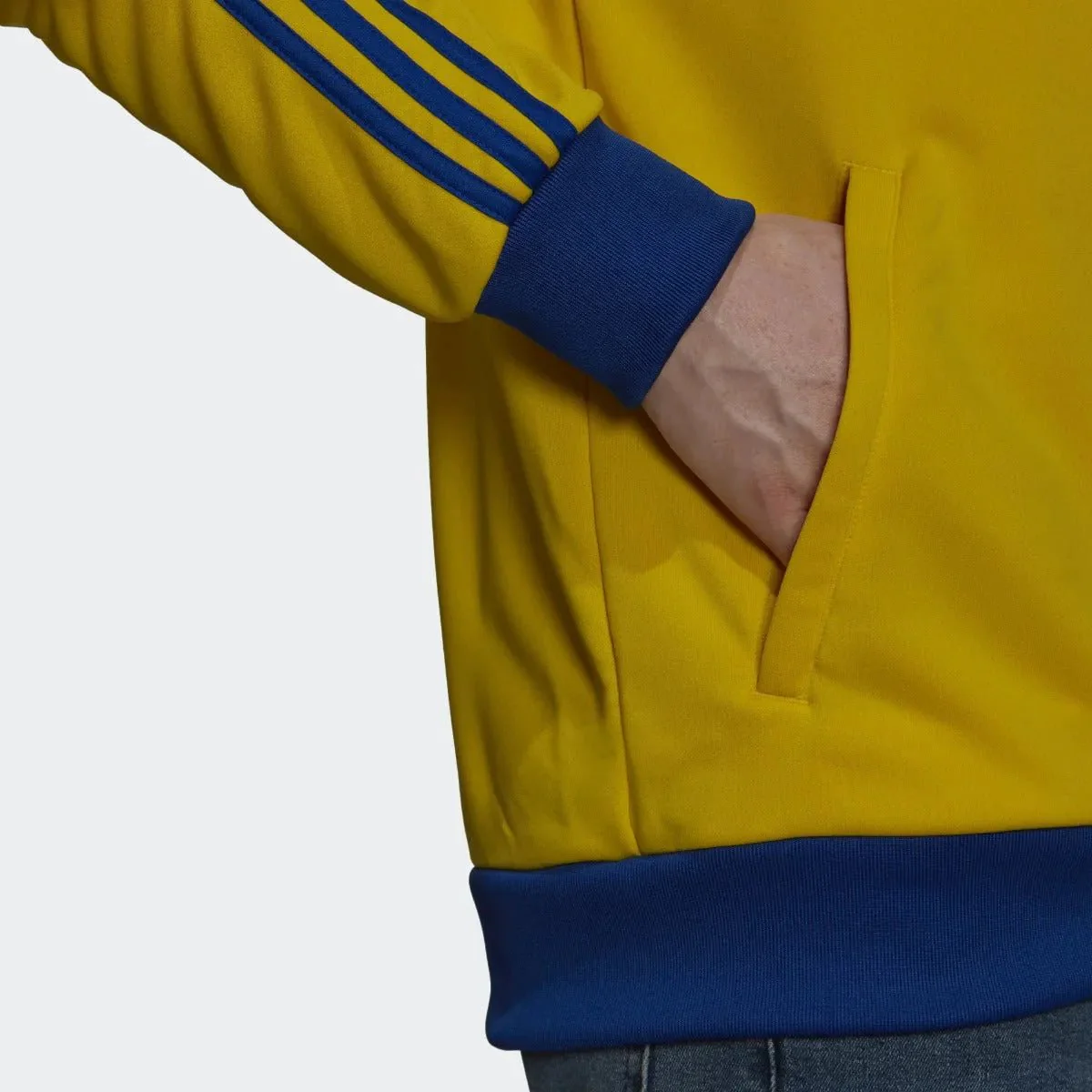 adidas 2022-23 Boca Juniors Track Jacket - Yellow-Blue - Image 5