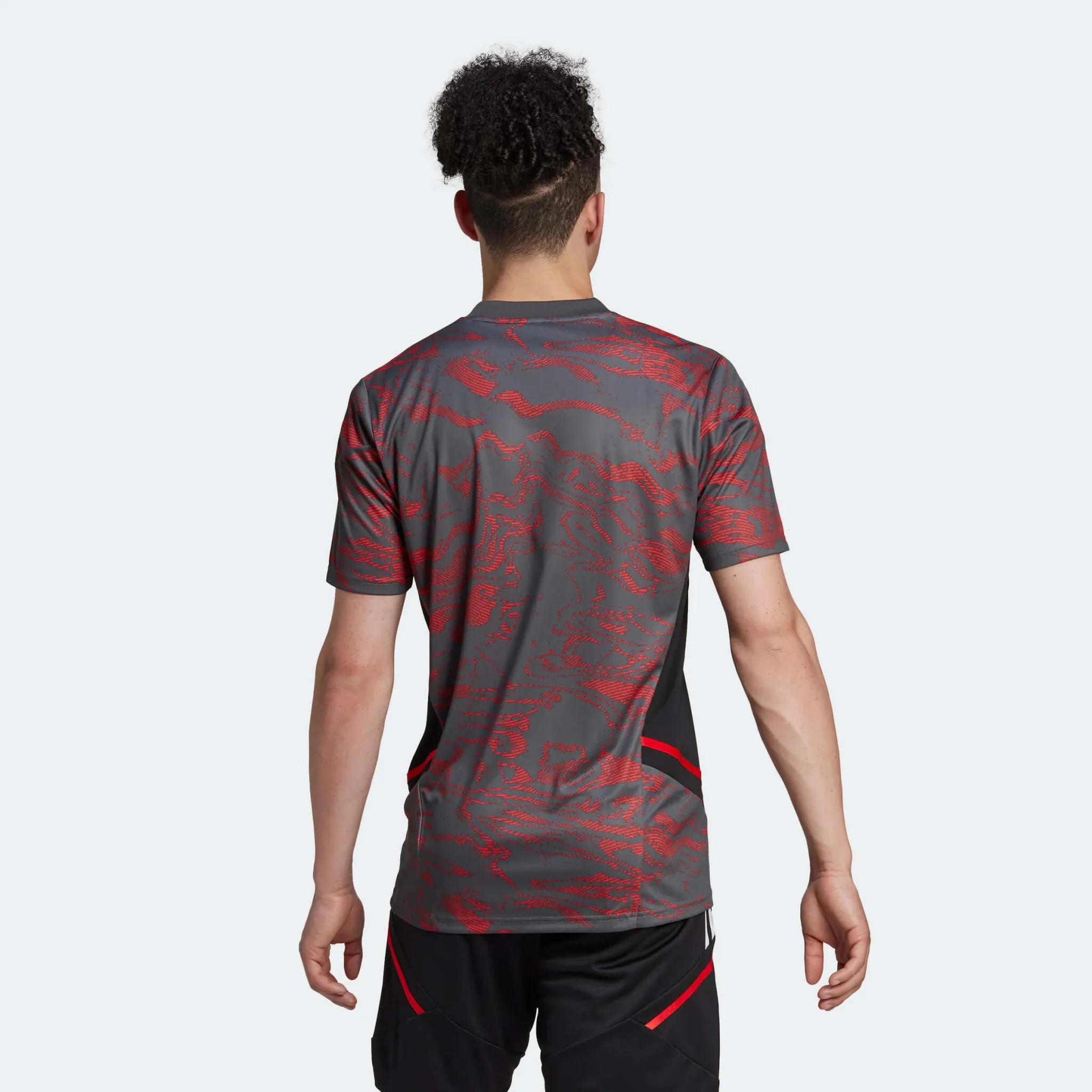 adidas 2022-23 FC Bayern EU Training Jersey - Red-Grey - Image 4