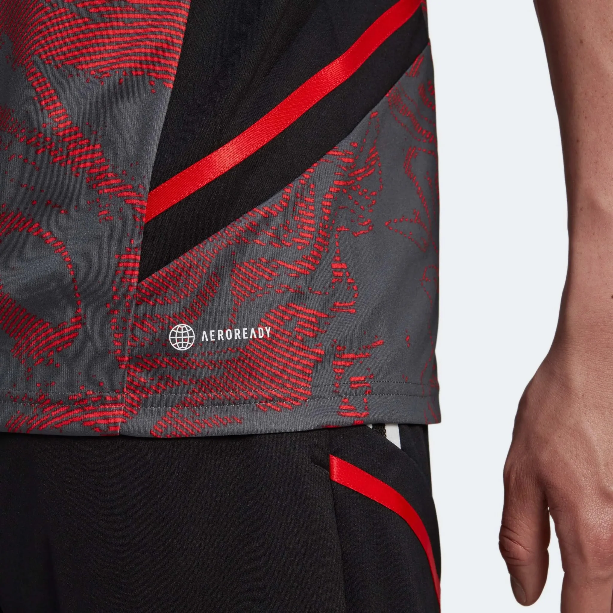 adidas 2022-23 FC Bayern EU Training Jersey - Red-Grey - Image 6